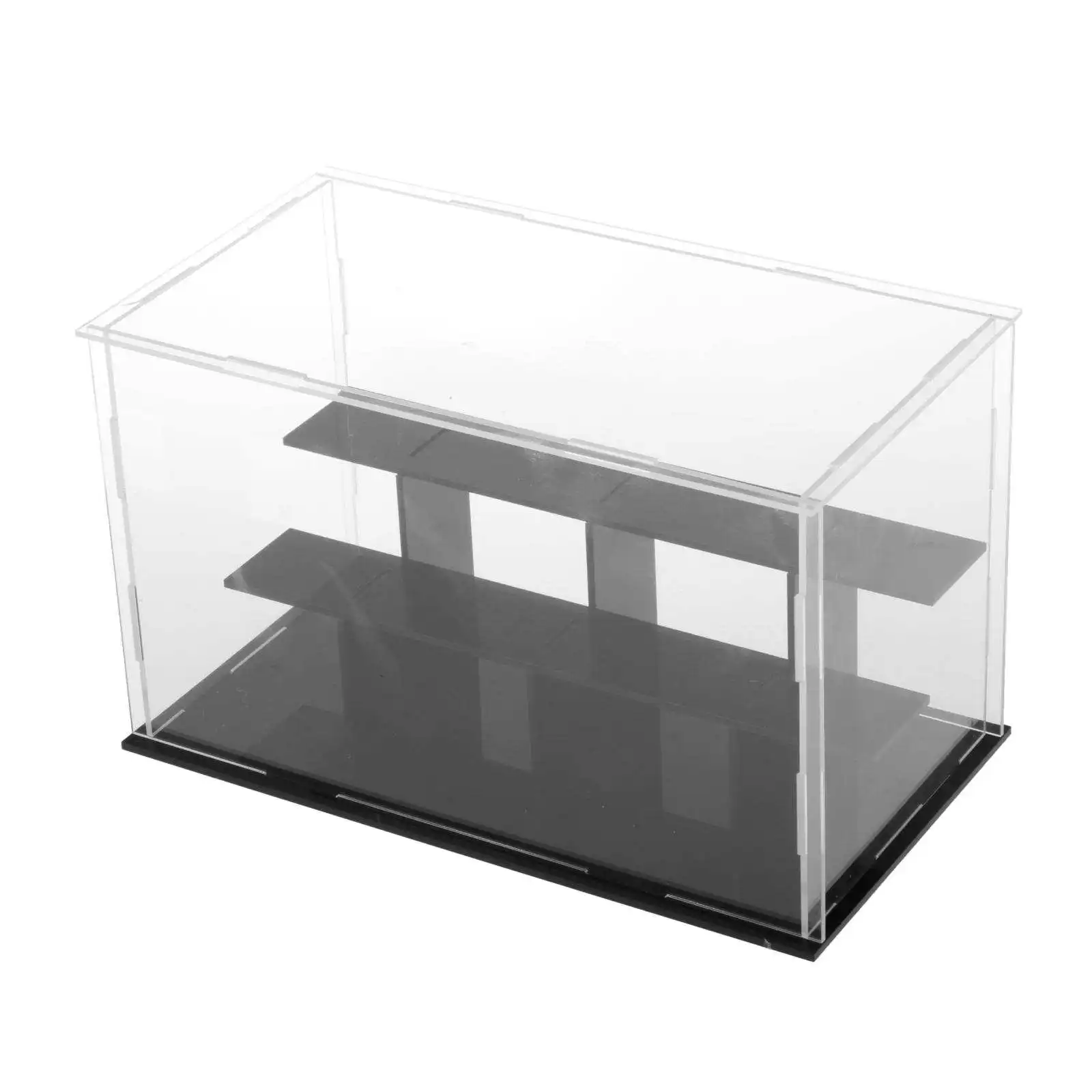 1x Model Doll Display Case Box Acrylic Dustproof Showcase 3 Step for Jewelry