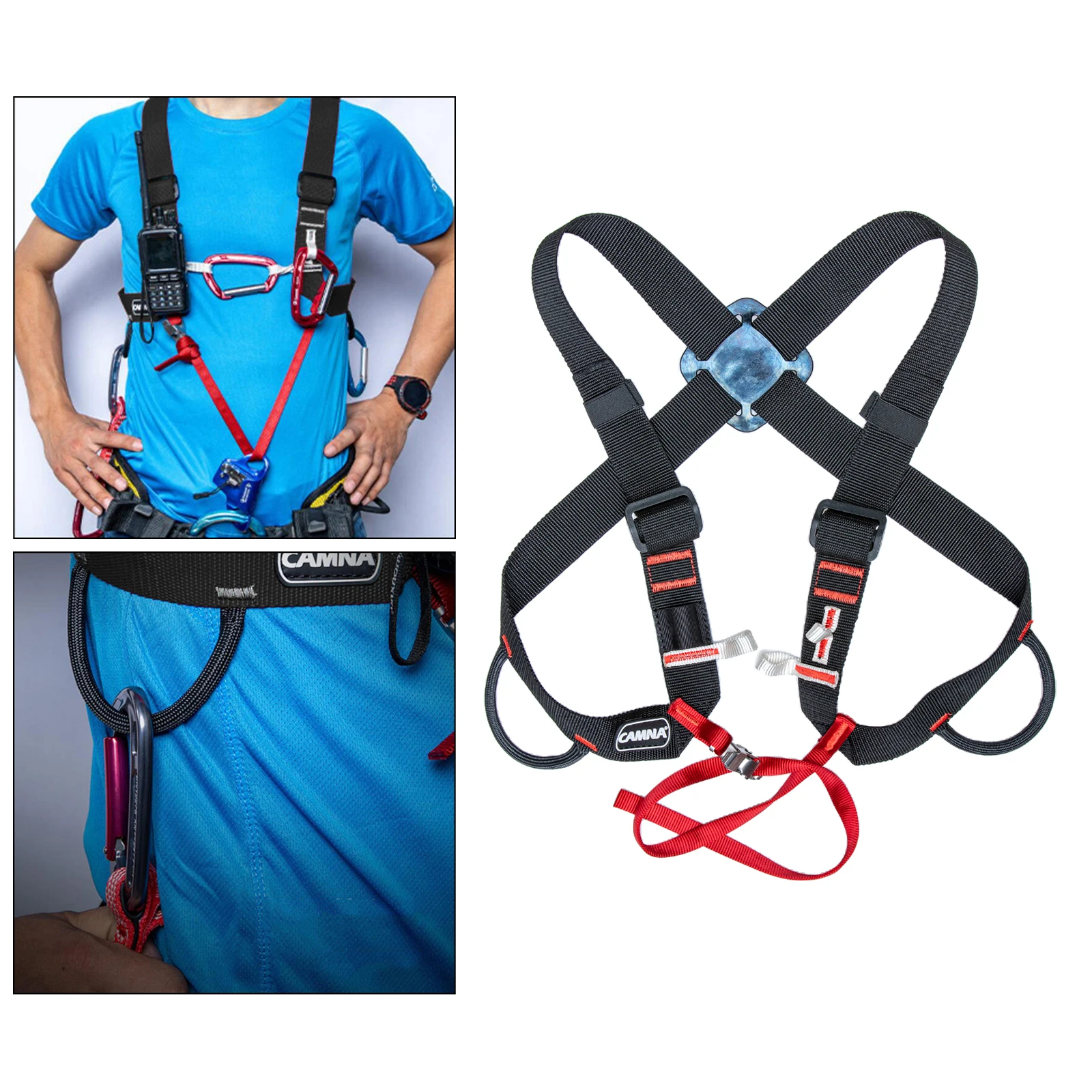 Climbing Safety Harness Ascending Protection Chest Belt Canyoning Survival