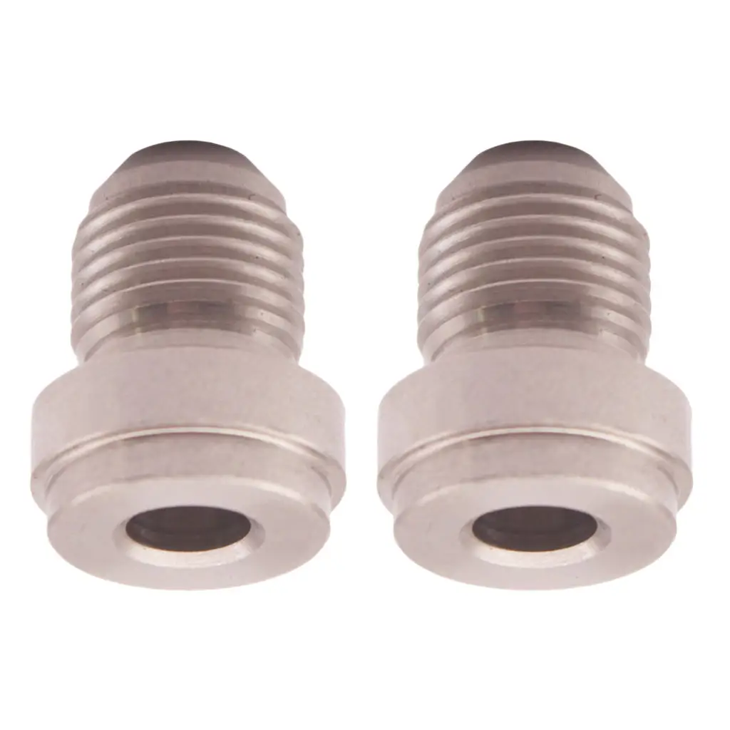 Pair AN-4 AN4 MILD STEEL WELD ON BUNG Boss Hose Fitting Adapter Fuel Oil Tank