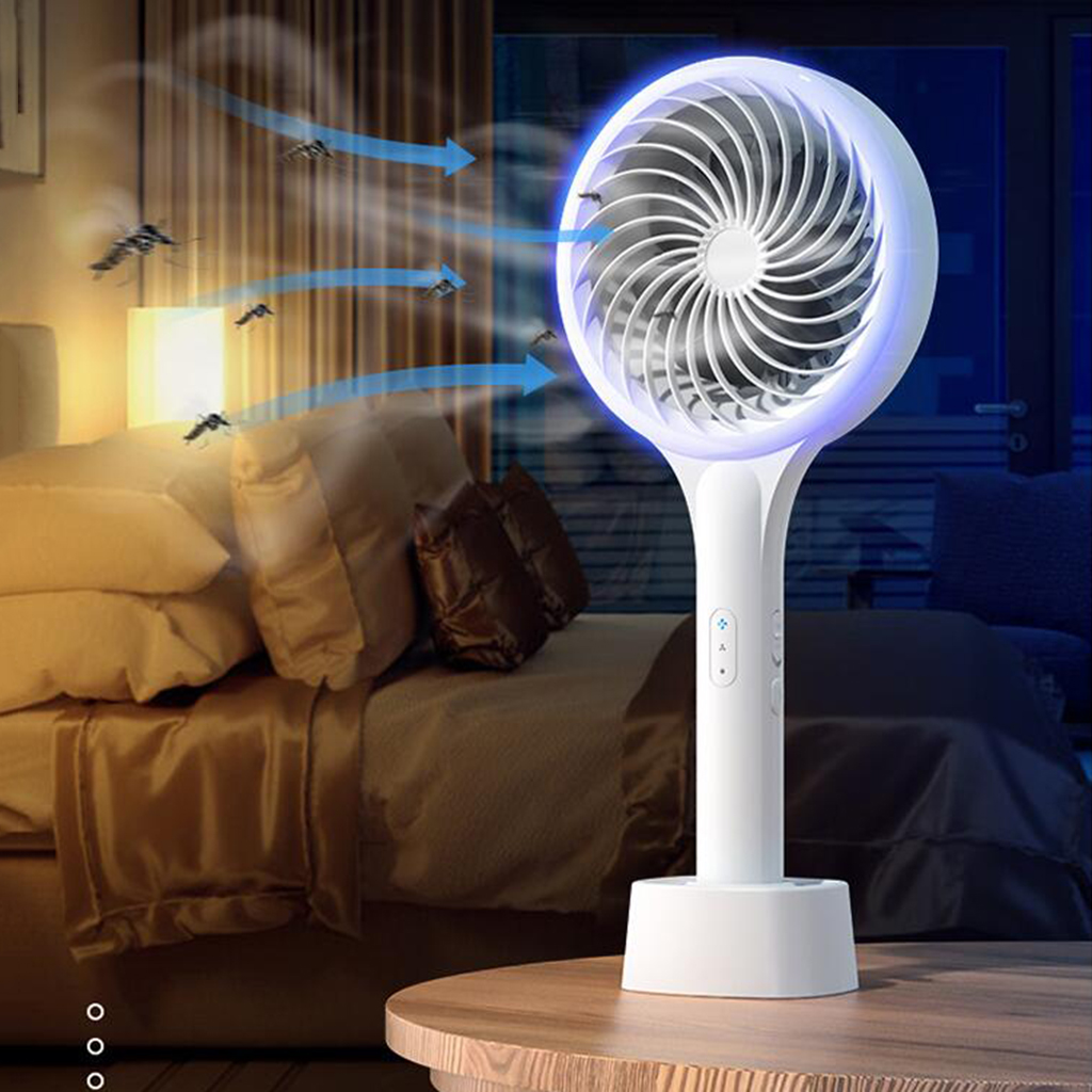 Electric Bug Zapper Desktop Mosquito Killer Lamp UV Light Attraction Fan Fly Bug Zapper LED Mosquitoes Attraction UV Light