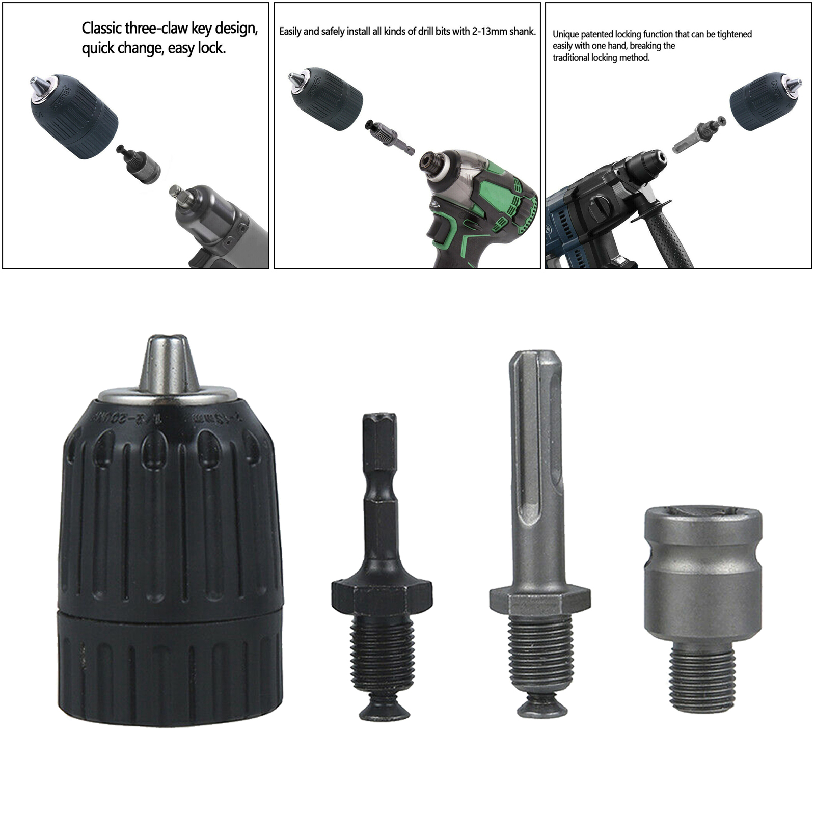 Universal Drill Chuck SDS Plus Adaptor 