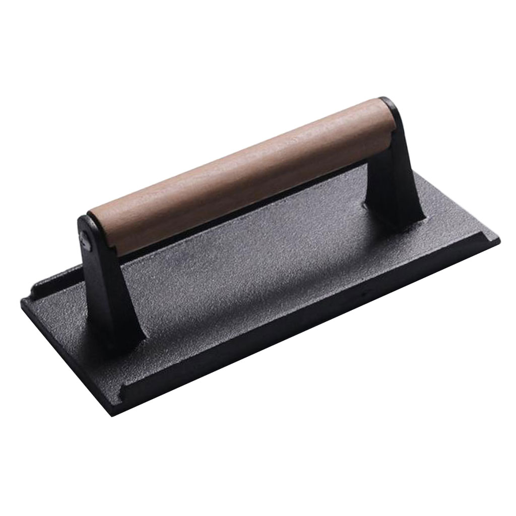 High Quality Kitchen Heavy Cast Flat Iron Steak & Burger Sausage BBQ Grill Press Weight Home Kitchen Supplies Gift