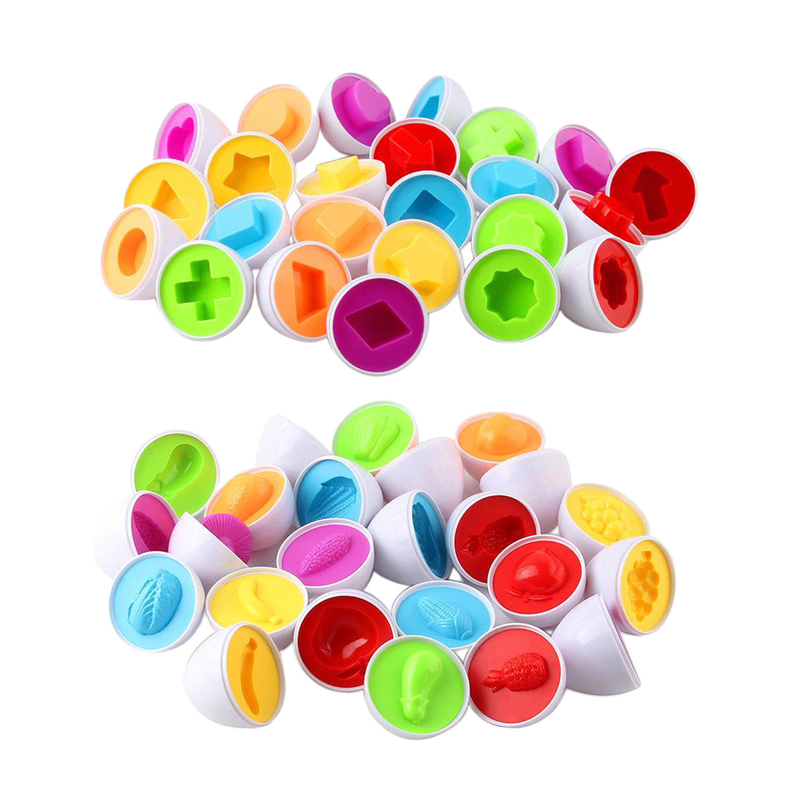 12pcs/set Matching Eggs Shape Sorting & Color Recoginition   Toys