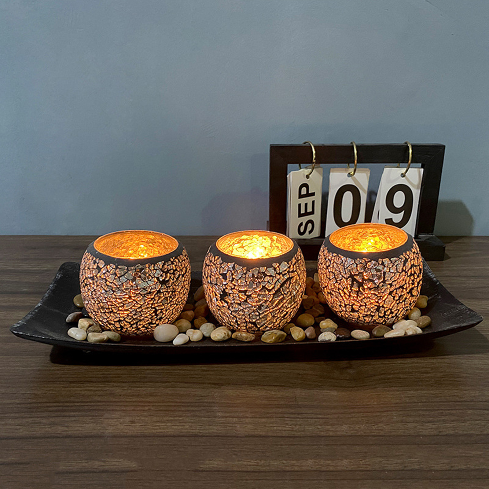 Votive Glass Tealight Candle Holder Coffee Centerpiece Home Decoration