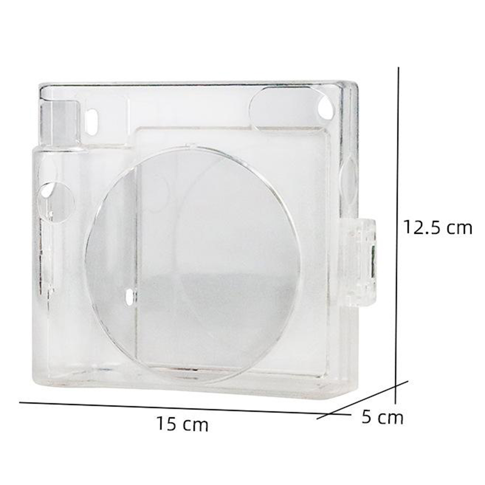 PVC Protective Case Cover Pouch with Removable Shoulder Strap Transparent for Fujifilm Instax Square SQ1 Camera