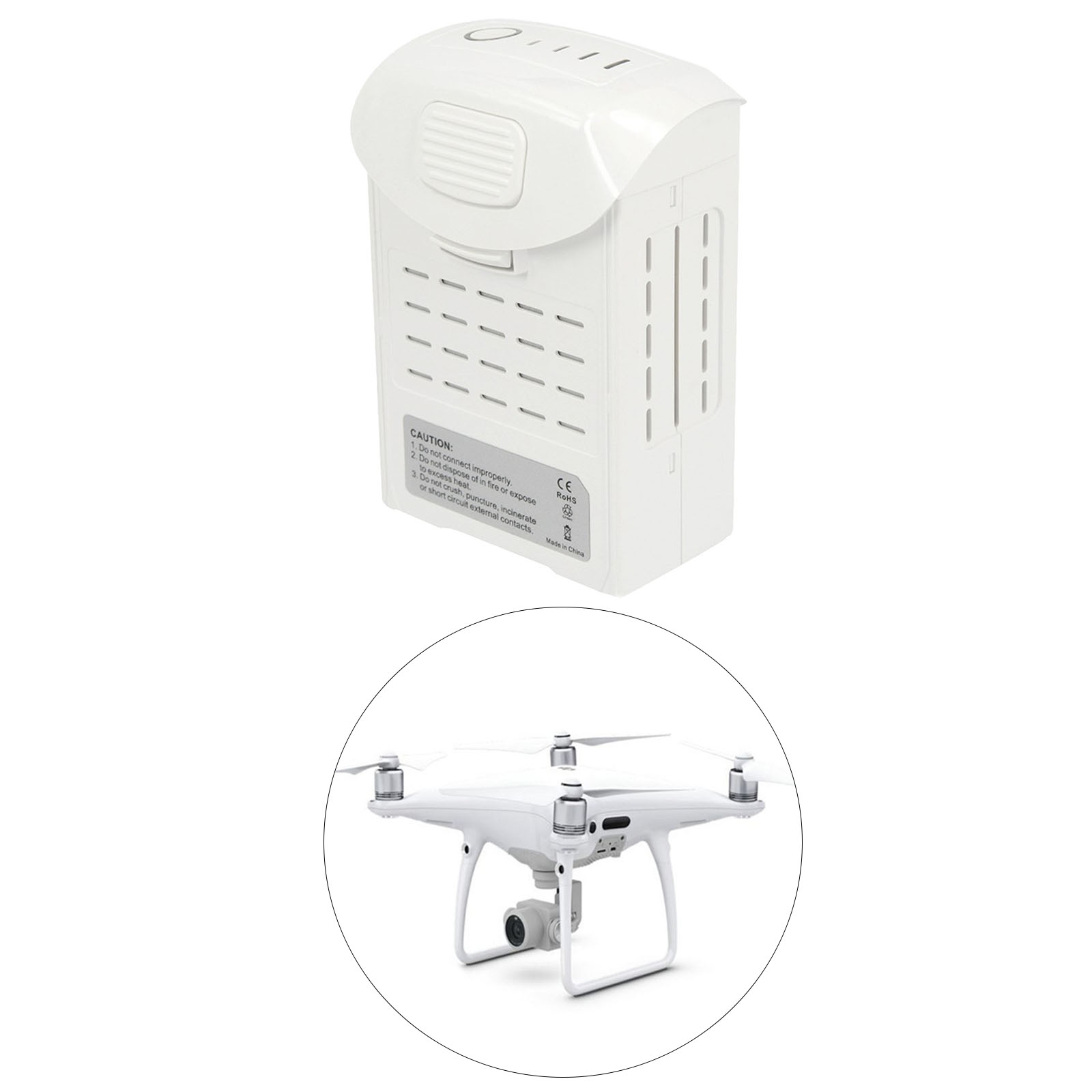Upgraded High Capacity 5350 mAh Intelligent Battery w/LED indicator Replacement for DJl Phantom 