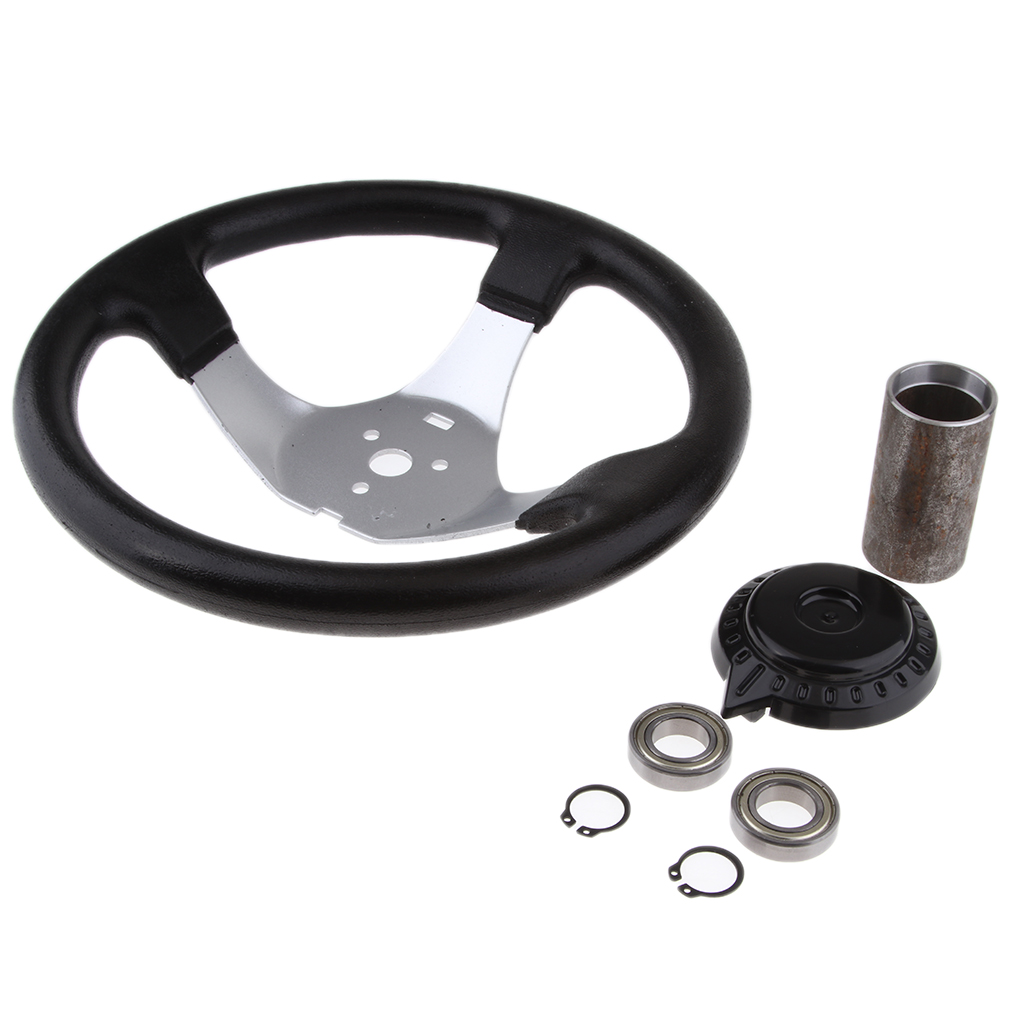 1 Piece Steering Wheel 3-spoke Steering Wheel for Many Kinds of ATV Go Kart