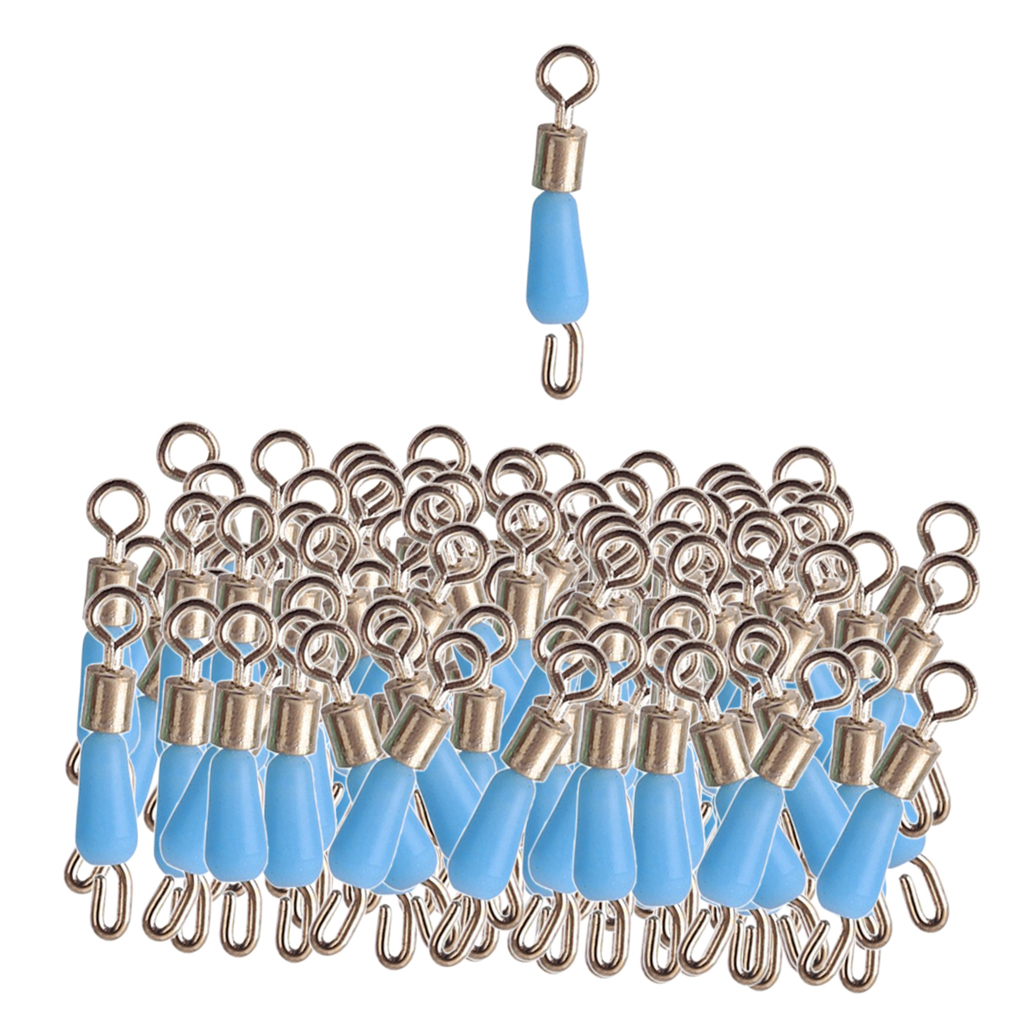 Metal Fishing Swivels Quick Change Fishing Line Connectors With Solid Rings