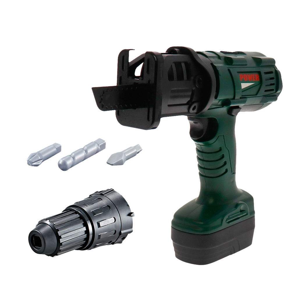 Electric Chainsaw Power Battery Operated Kids Puzzle Toys Games Playhouse