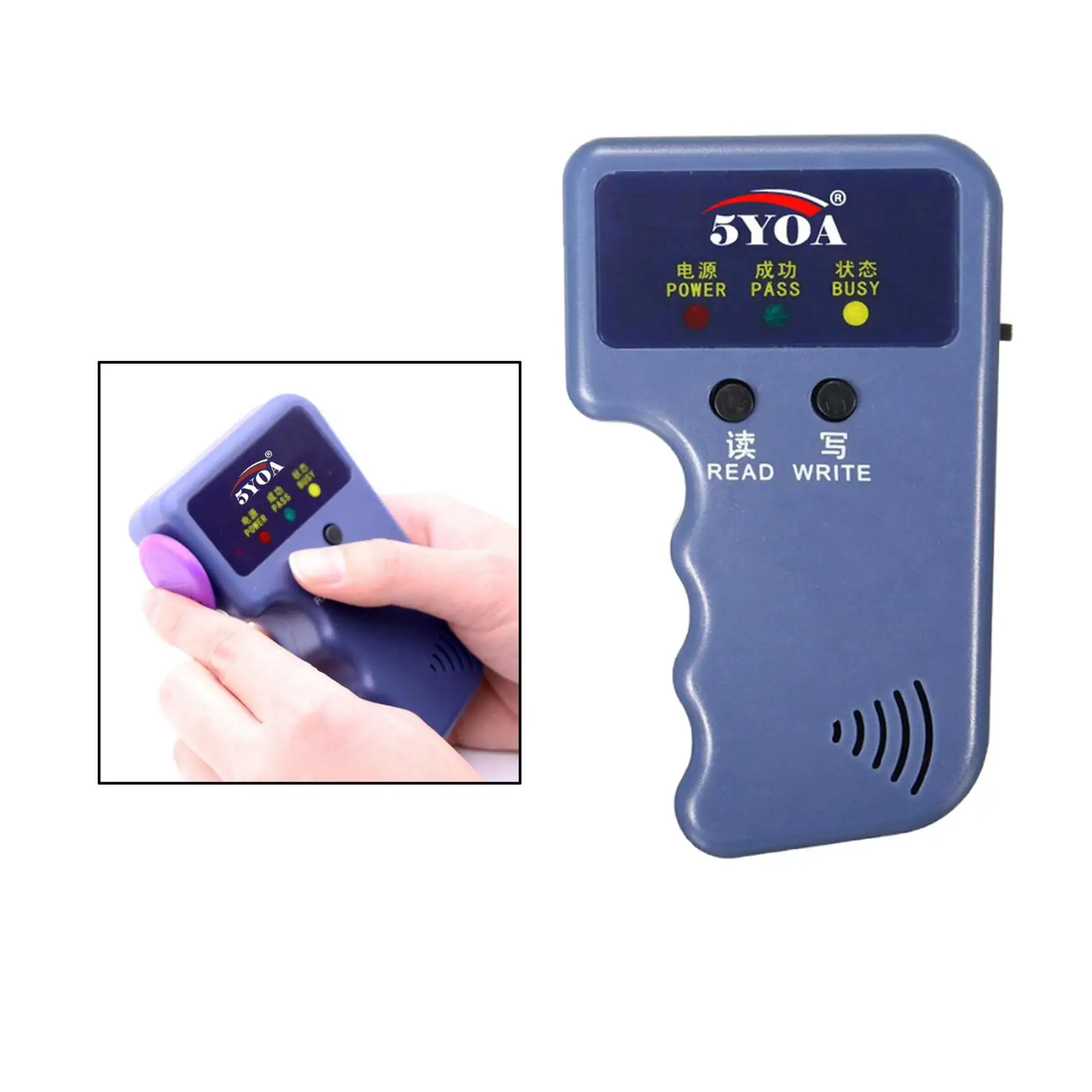 Homsafe Handheld Duplicator Programmer 125Khz RFID Card Reader Writer Rewritable ID Keyfob Small And Easy To Carry
