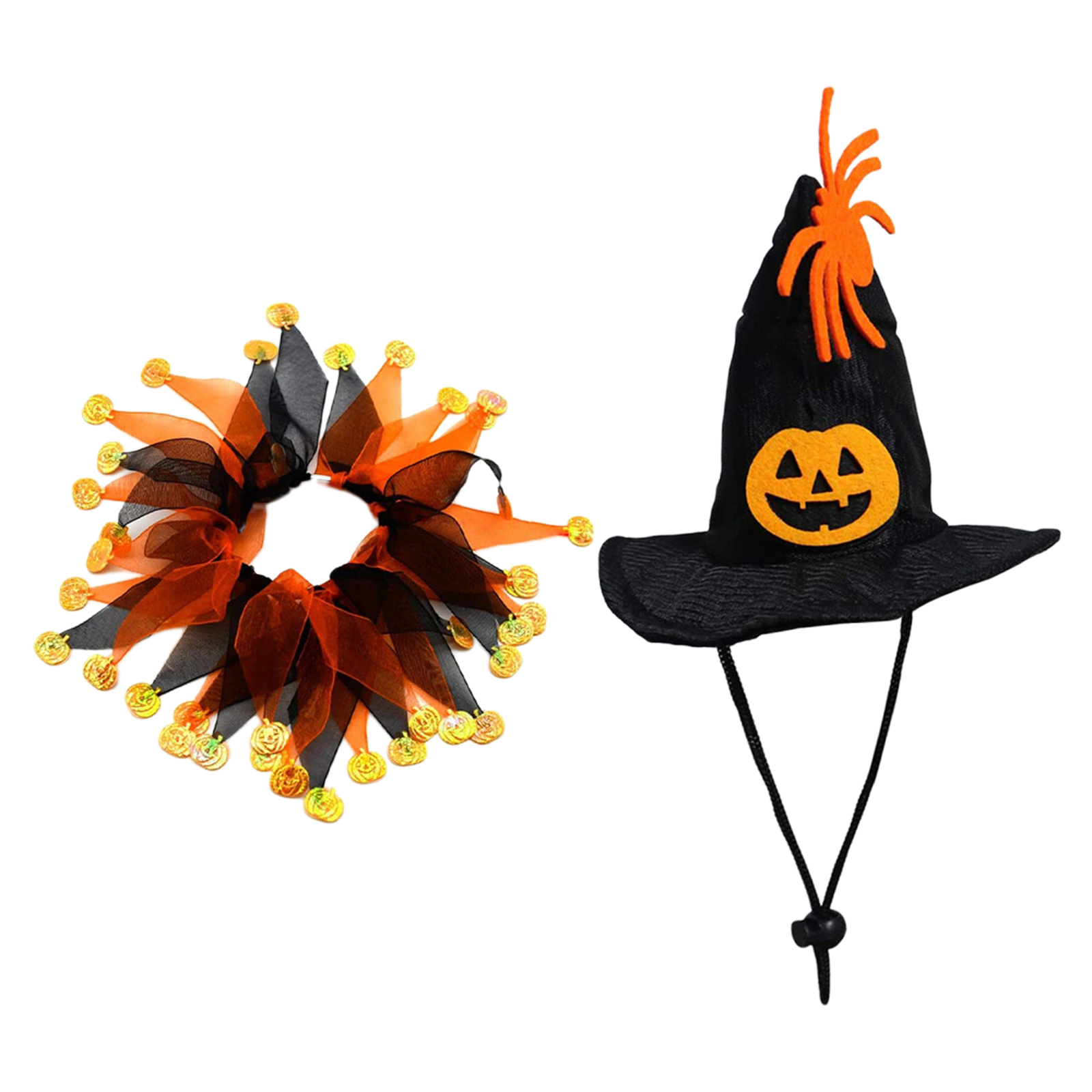 Halloween Pet Costume Set Pumpkin Decoration Apparel for Christmas Festivals Dog Small Animals Easter