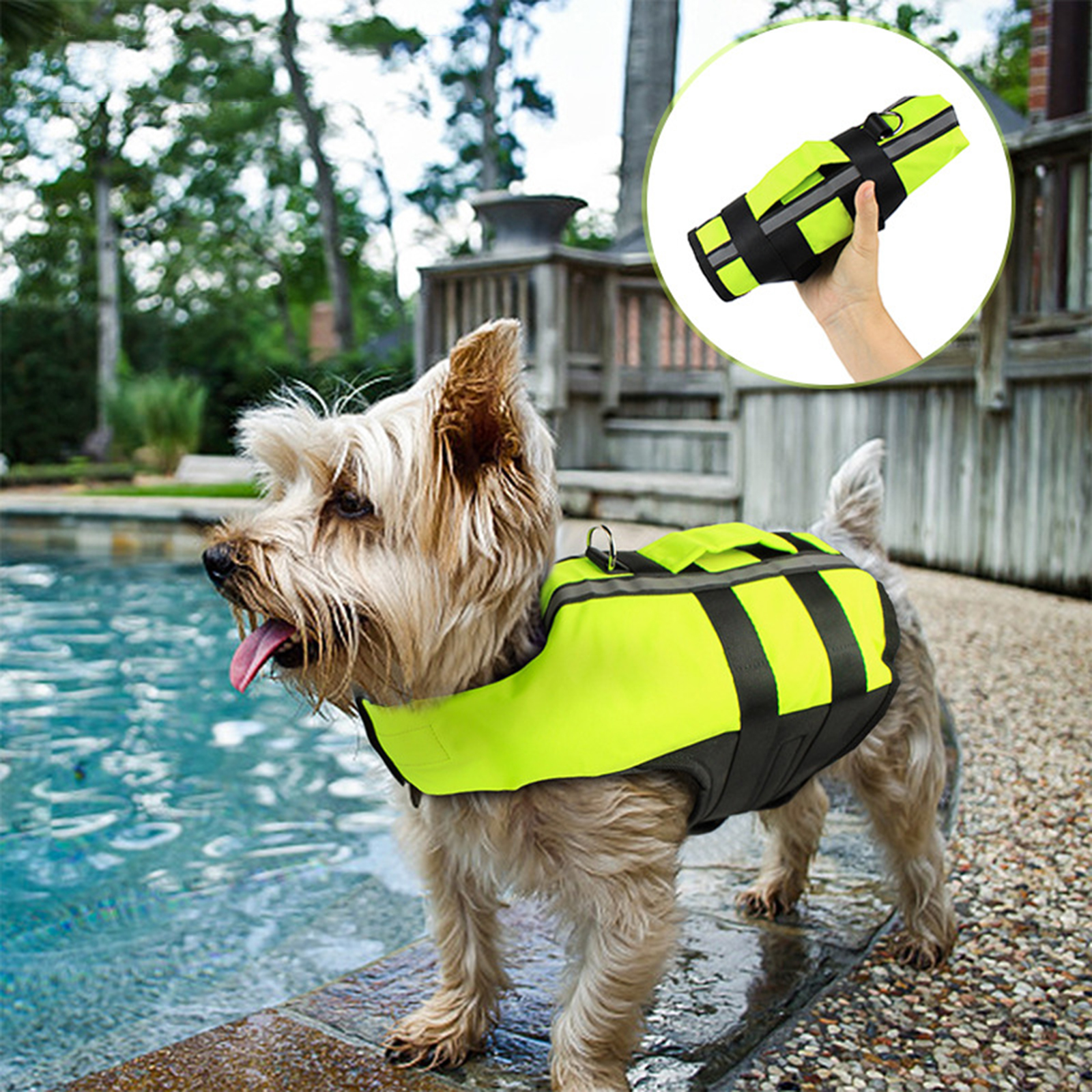 Reflective Dog Life Jacket Beach Boating Life Vest Saver Dogs Swimwear