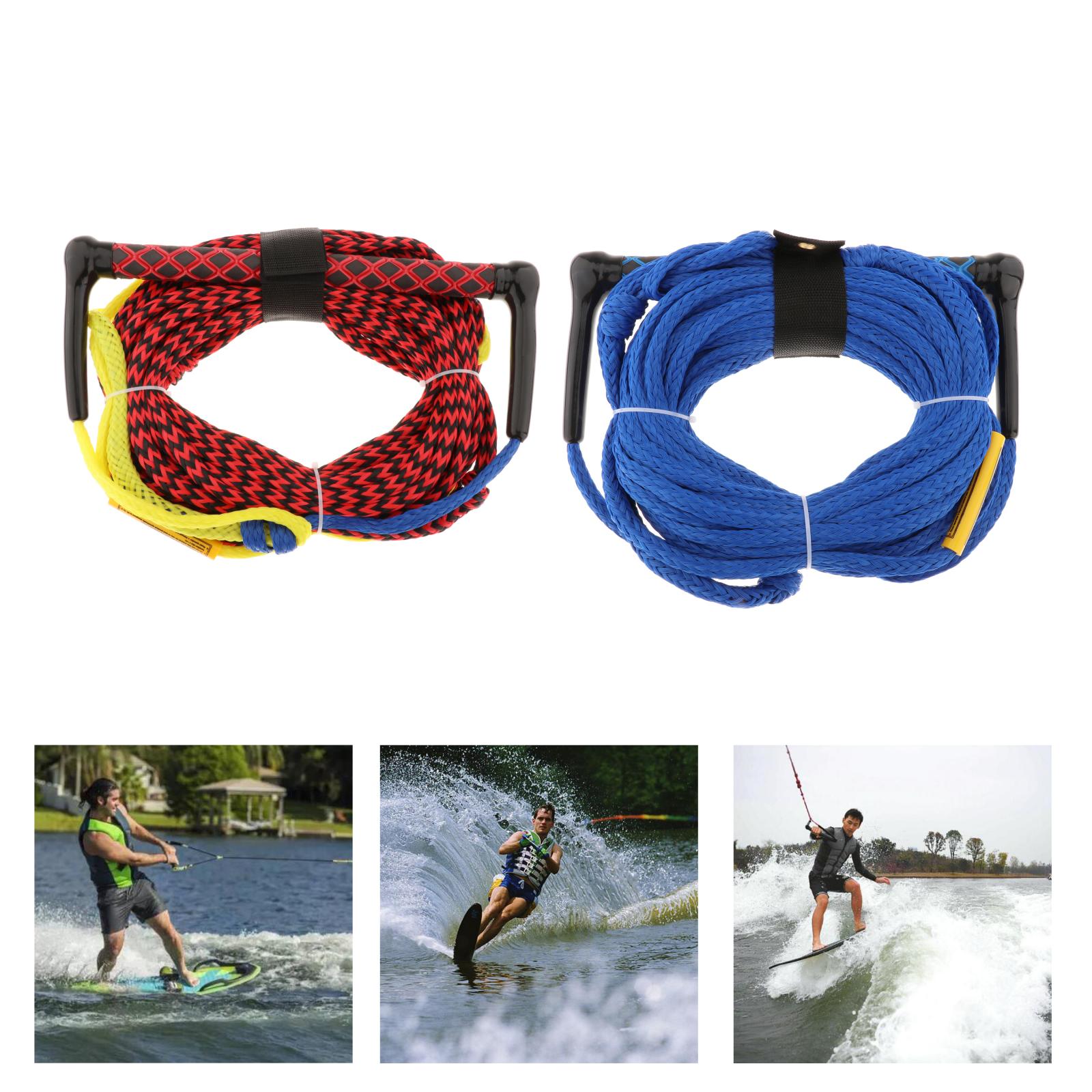 75ft Water Skiing Rope Floating Surf Rope with Handle Wake Boat Surfing Tow Ropes Line Wakesurf Rope Water Sport Accessories