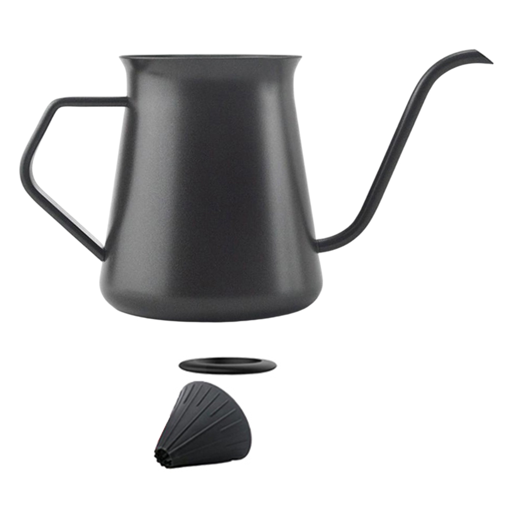 Stainless Steel Gooseneck Coffee Pot Pour Over Kettle Gift for Drip Coffee Tea Brewing Kitchen Milk Family Use Coffee Lovers