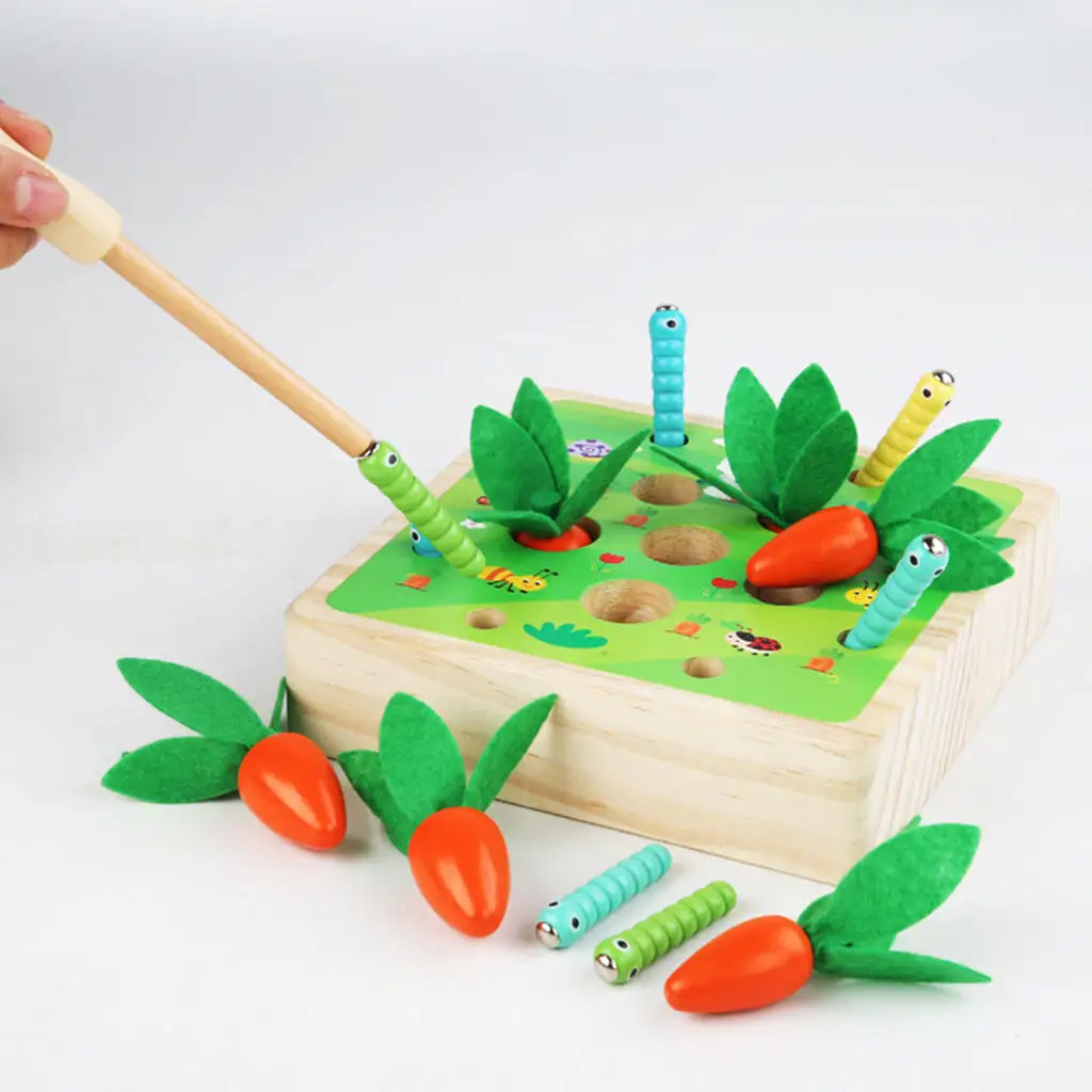 Wooden Montessori Toy Educational Harvest for Kindergarten Baby Toddlers Children