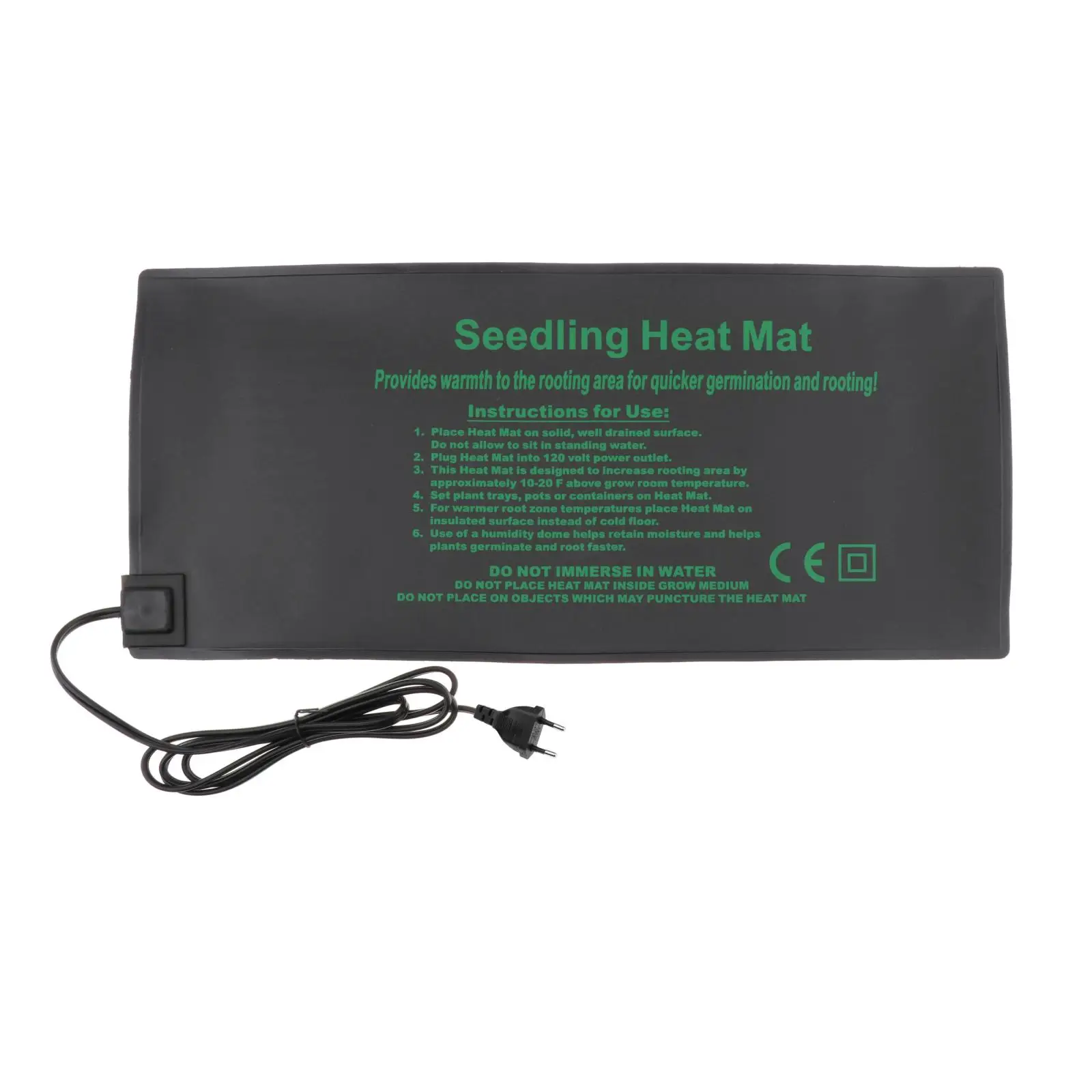 Seedling Heating Mat Waterproof Plant Seed Germination Propagation Clone Starter Pad for Gardening 52x24cm EU Plug 220V