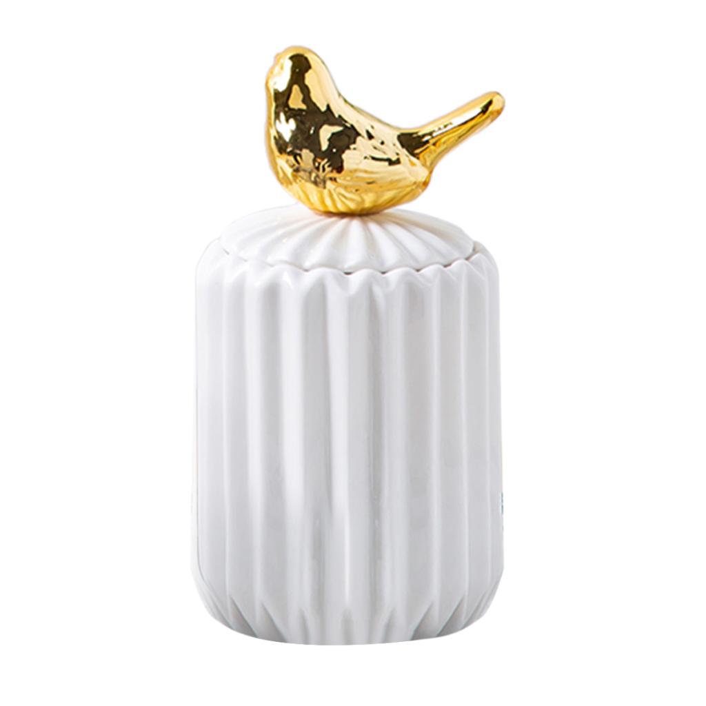 Ceramic Chopstick Holder with Deluxe Bird Lid for Living Room