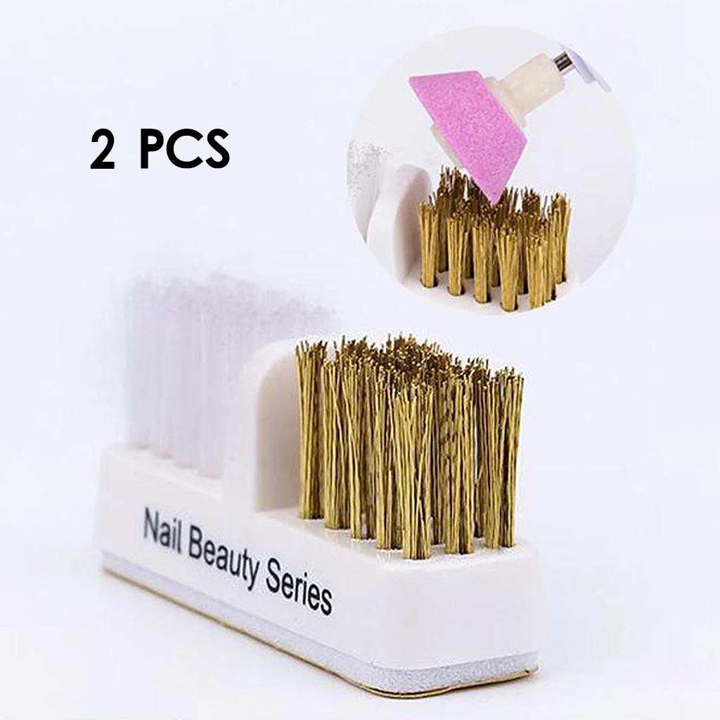 Steel Wire Brush Mini Drill Bits Cleaning Brush for Nail Drill Bit Art