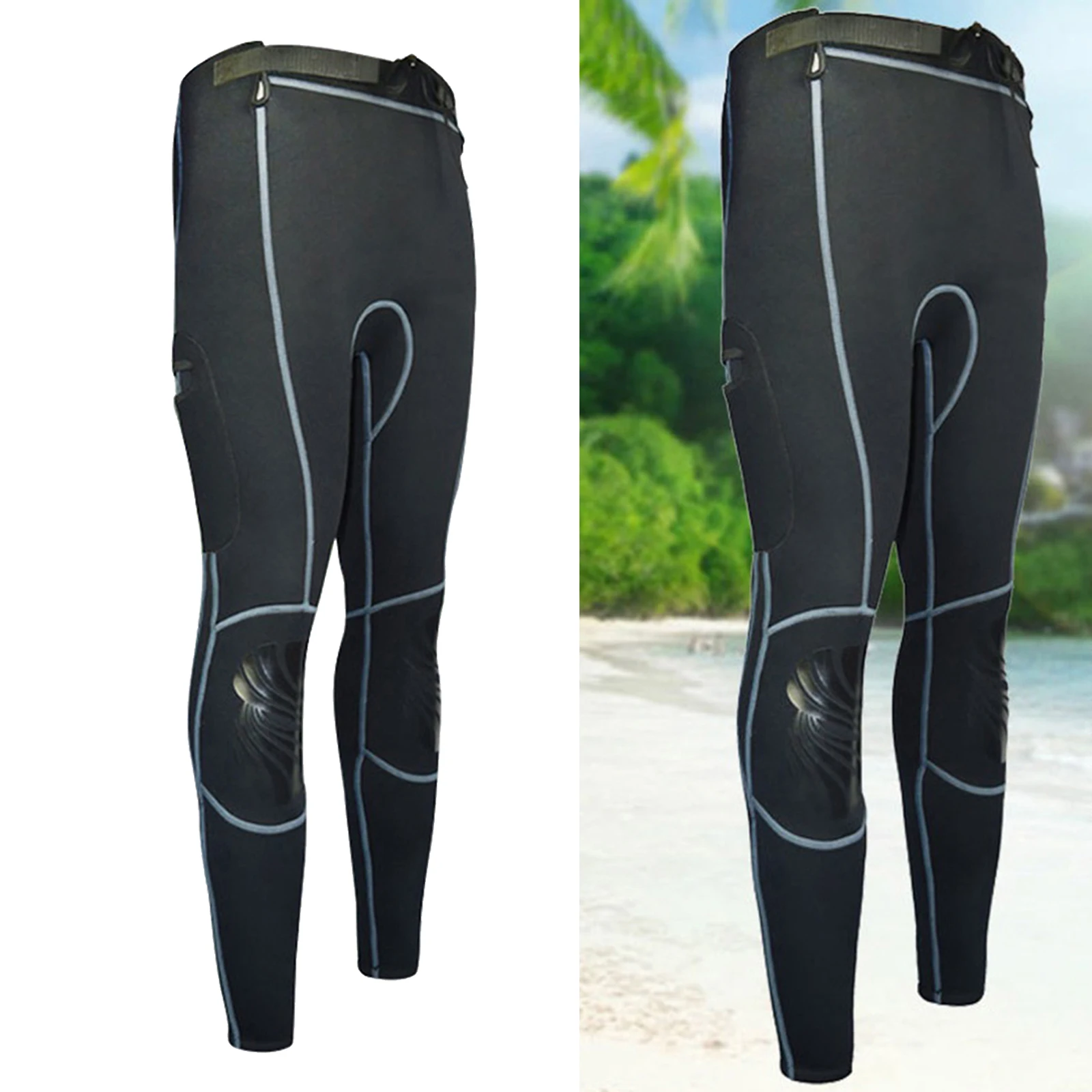 Diving Wetsuit Pants UPF 50+ High Waist Men's Women's Surfing Leggings Swim Tights Sun Protective Warm Trousers Various Sizes