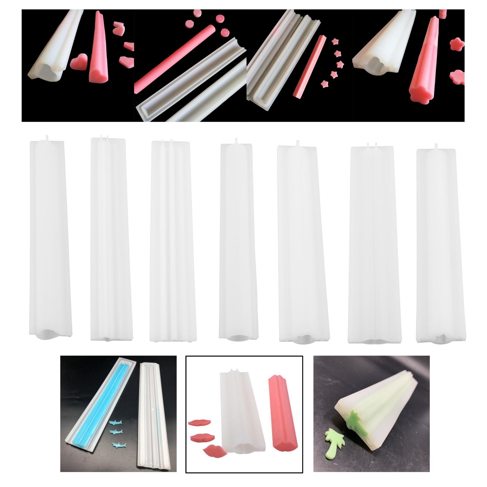 Lip Tree Shark Star Heart Shape DIY Handmade Silicone Soap Candle Mould Fondant Chocolate Cake Decorating Moulds Baking Tools
