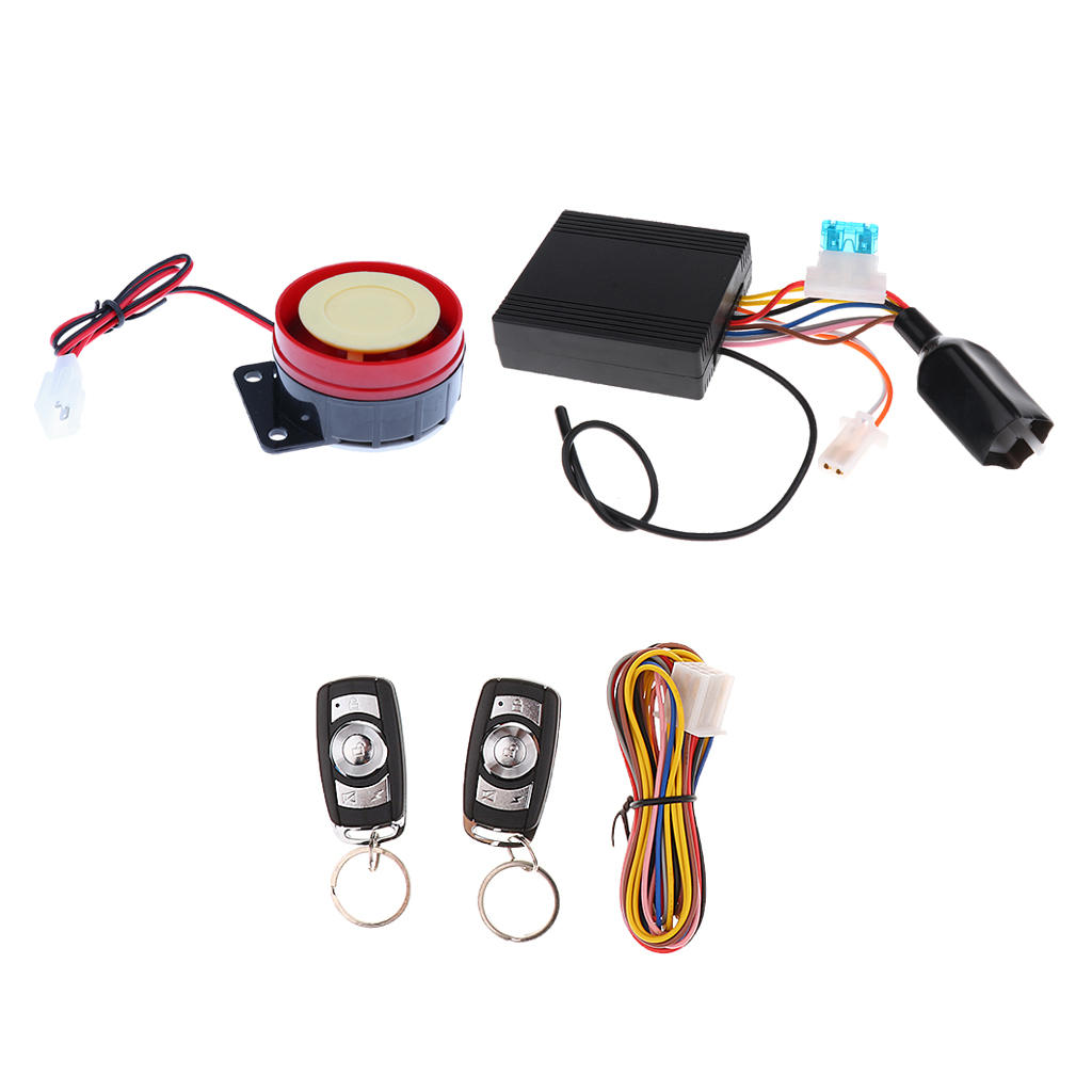 Motorcycles Scooter ATV Anti-theft Alarm System Remote Control Engine Start