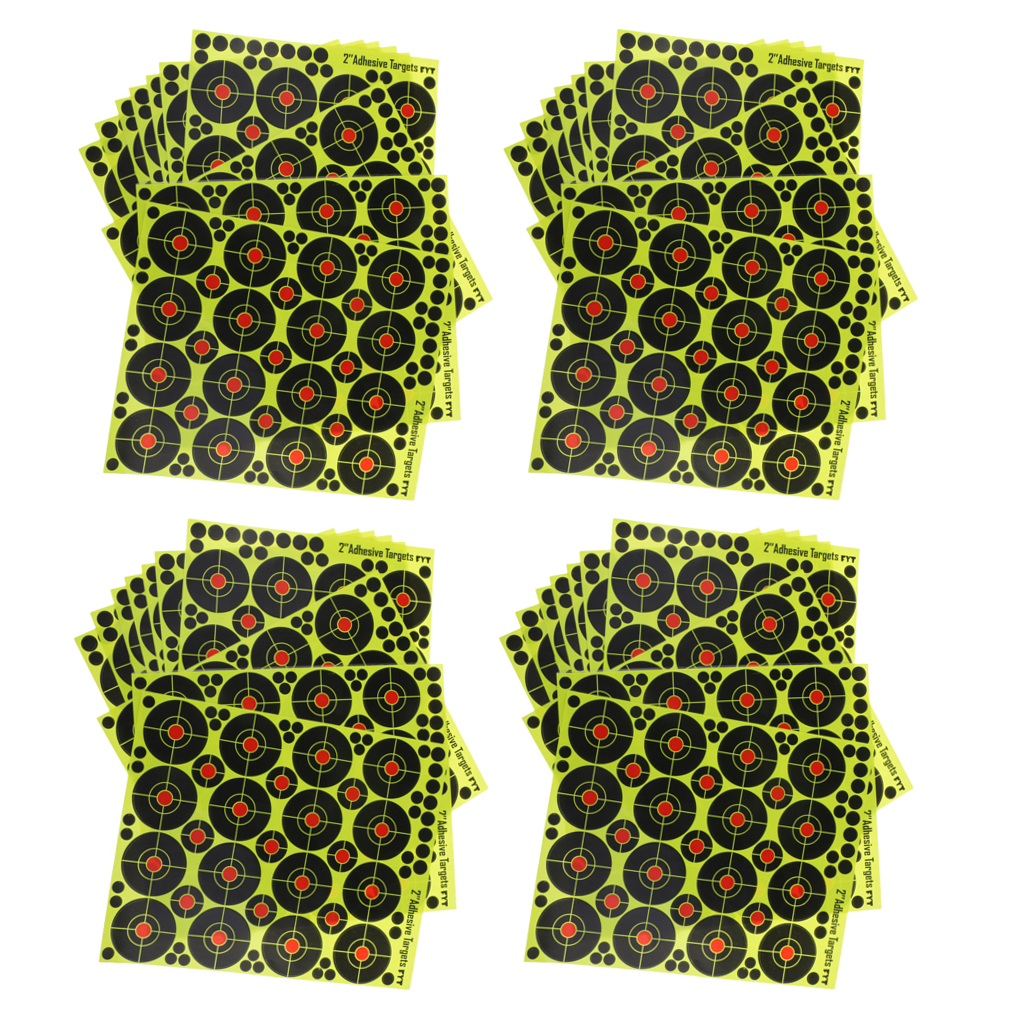 4x 160pcs  Targets Reactive Splatter Dia. 5cm Adhesive Paper Target
