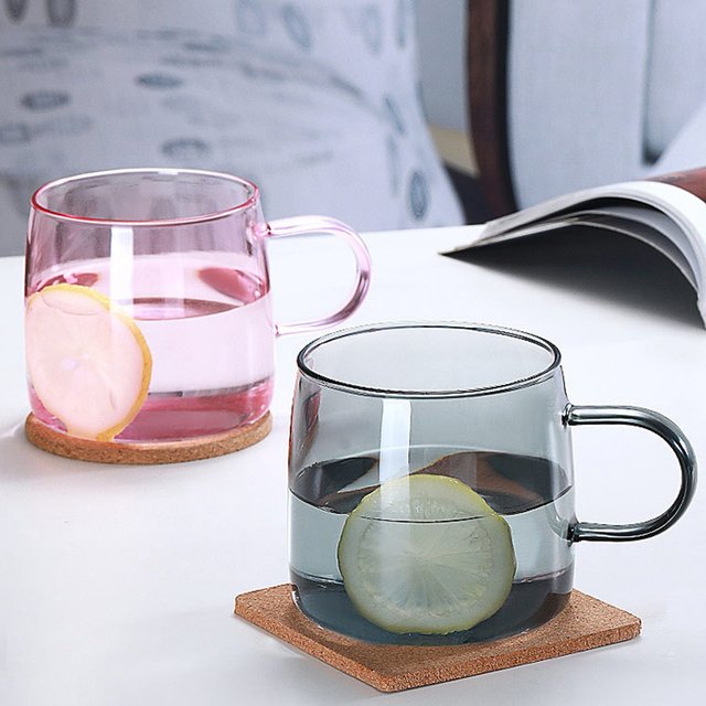 Color Glass Mug Small Tea Cup Coffee Mug Tumbler Cups In Bulk Heat  Resistant Glass Coffee Cup Drinkware Wholesale - AliExpress