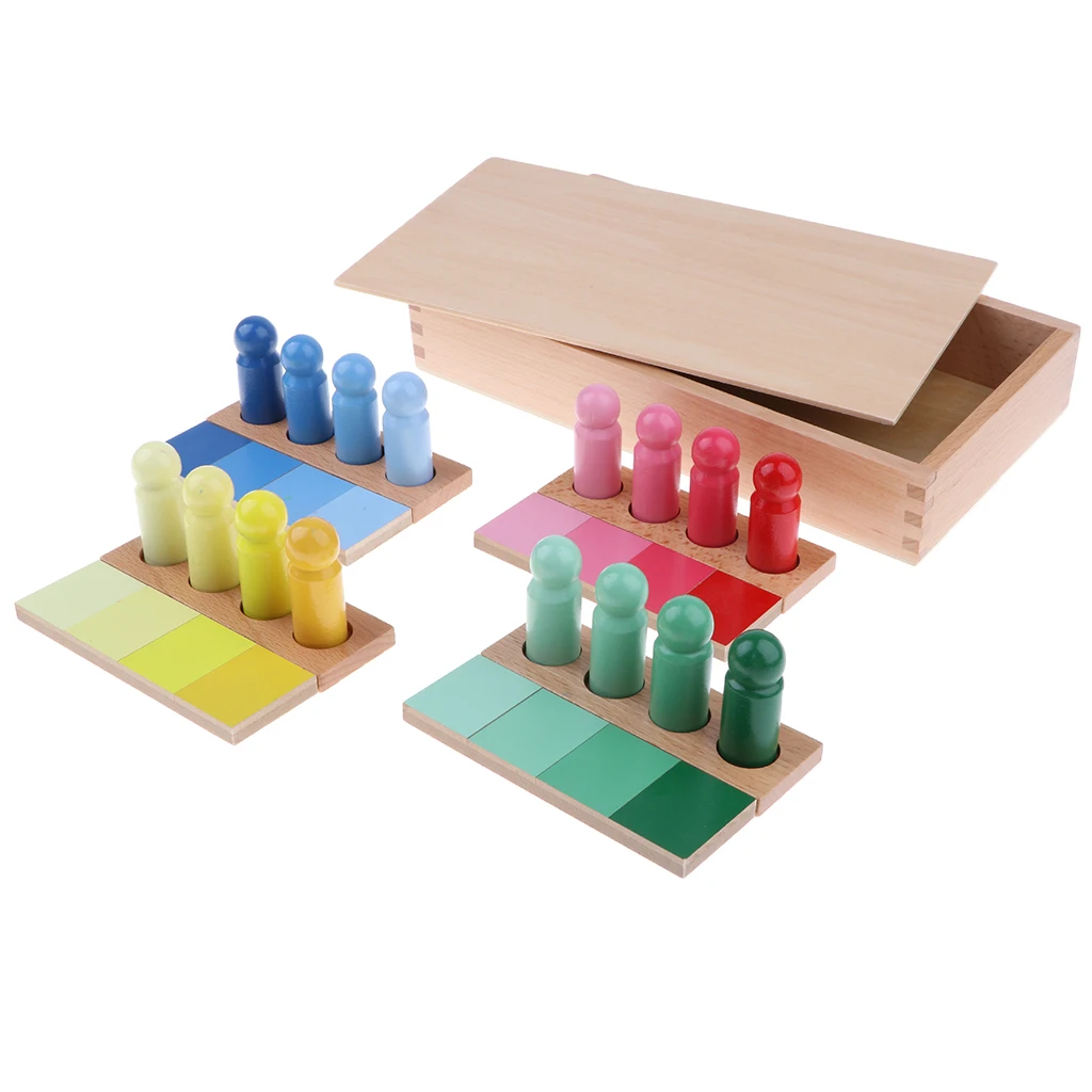 Wooden Montessori Material Toy - Gradient Color Matching & Learn For Kids