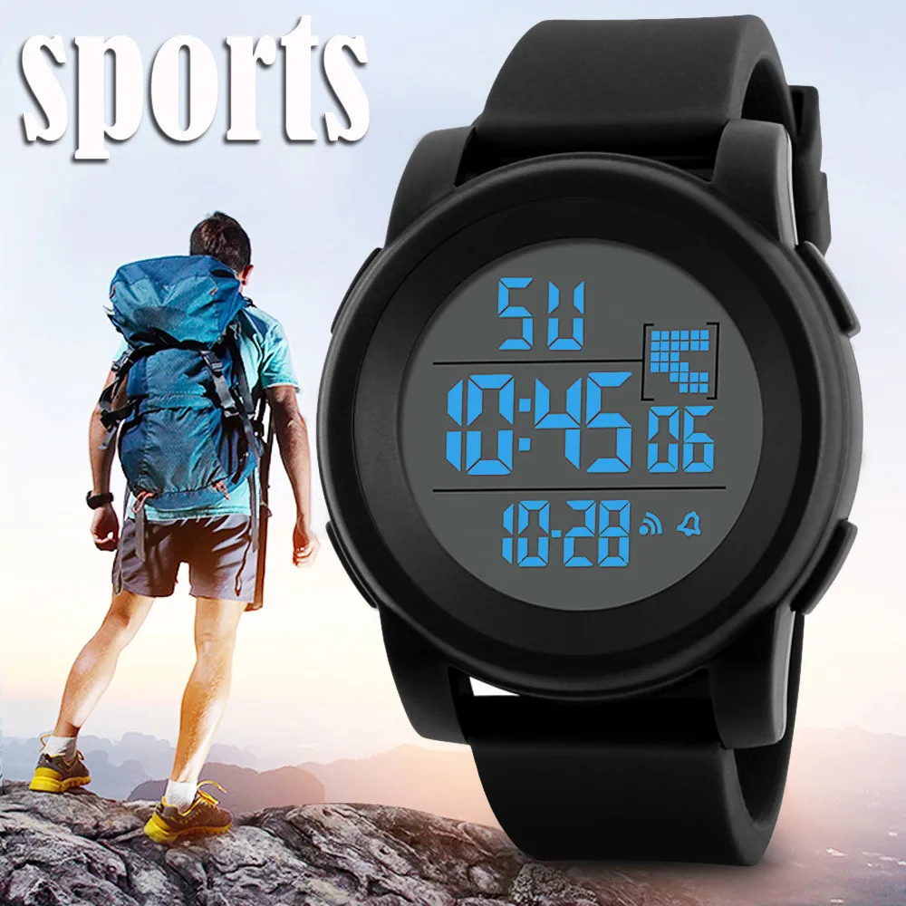 Luxury Outdoor Watch Men Analog Digital Military Sport LED Waterproof Wrist Watch Shock Function Electronic Male Wristwatches top Sports Watches