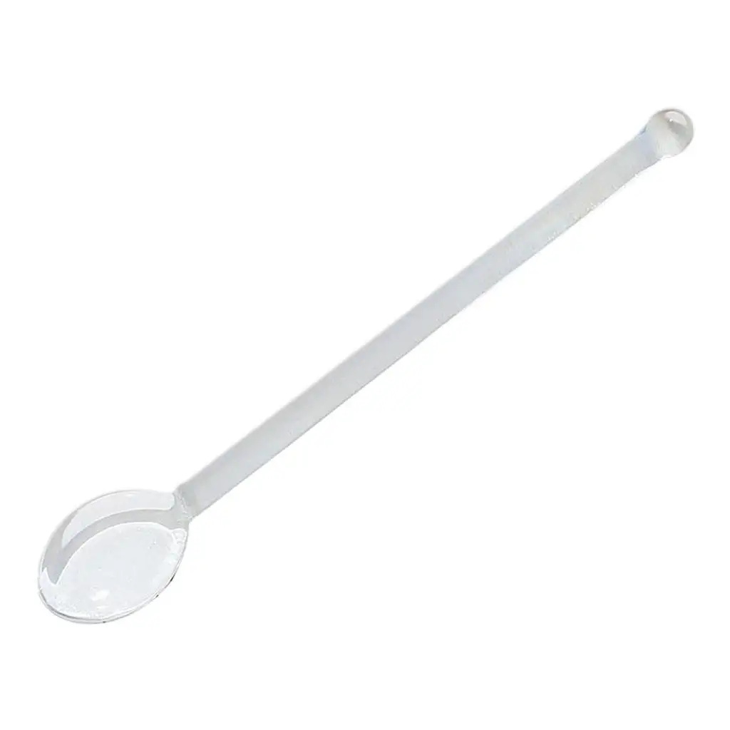 Borosilicate Glass Teaspoons Coffee Stirrers Glass Stirring Spoon Rod Stirring Spoon for Stirring Coffee Bartender Bar