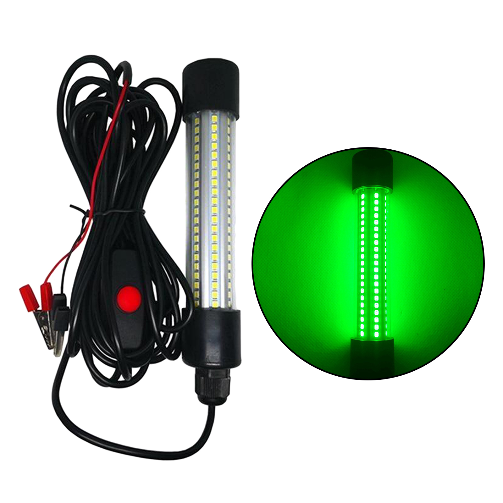 12V 13W LED Submersible Fishing Light Underwater Super Bright Shrimp Crappie Light Finder Lure Bait Lamp with 6 Meters Cord