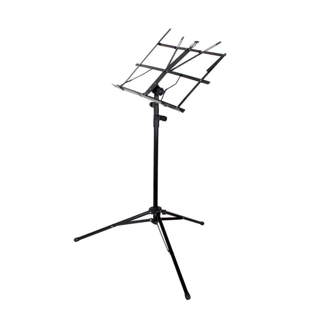 Collapsible Music Stand Sheet Tripod Base with Clip Holder Folding Sheet Music Stand with Carrying Bag Musical Instruments