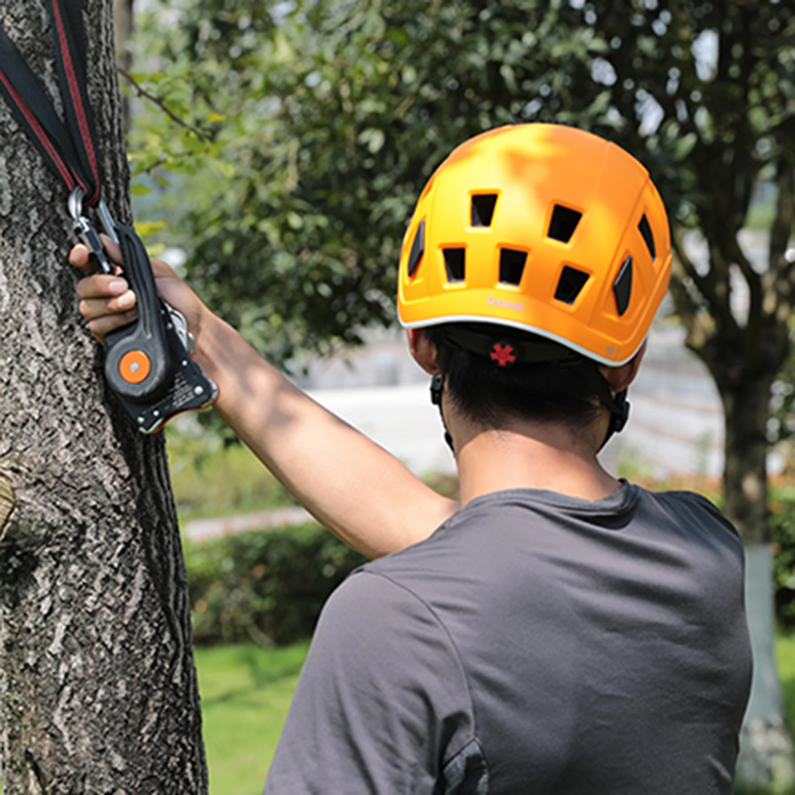 Adjustable Climbing Helmets Safety Hard Hat Head Guard 55-61cm Head Protective Gear Rock Climbing Caving Hiking