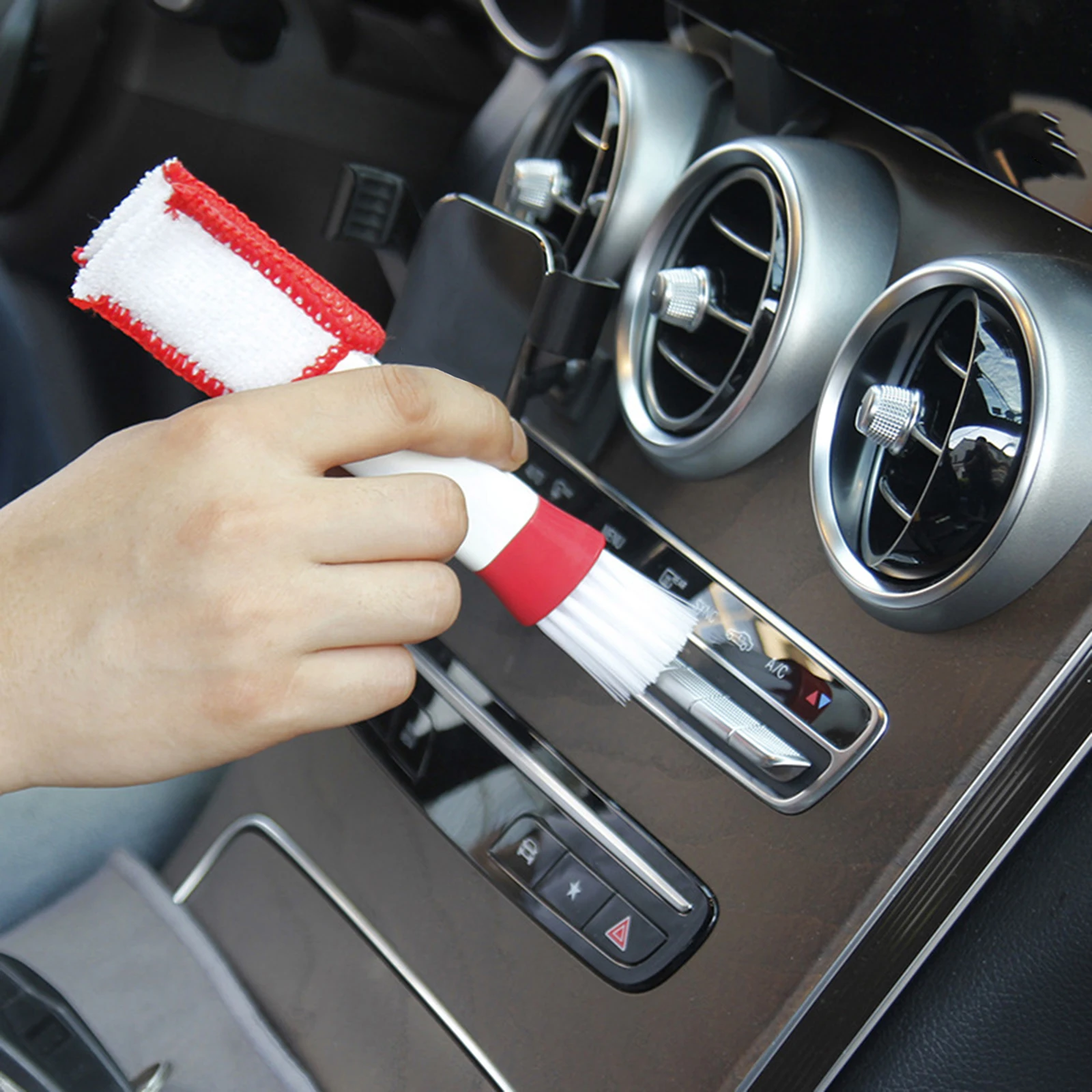 Portable Cleaning Brush Auto Car Air Conditioner Vent Windows Dust Cleaner