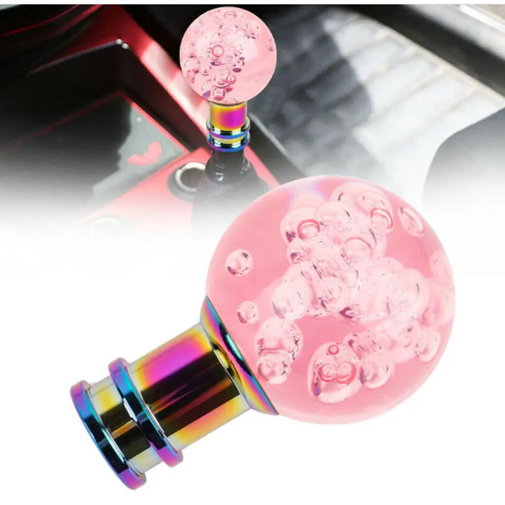  Gear Knob Round Ball Shape Crystal Transparent for Automotive