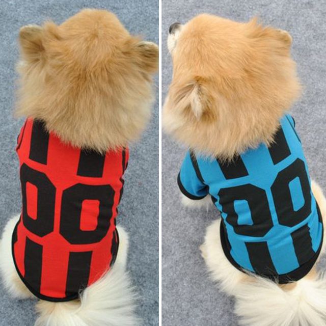 Summer Pet Dog Clothes Cats dogs Football Basketball Clothes Sport