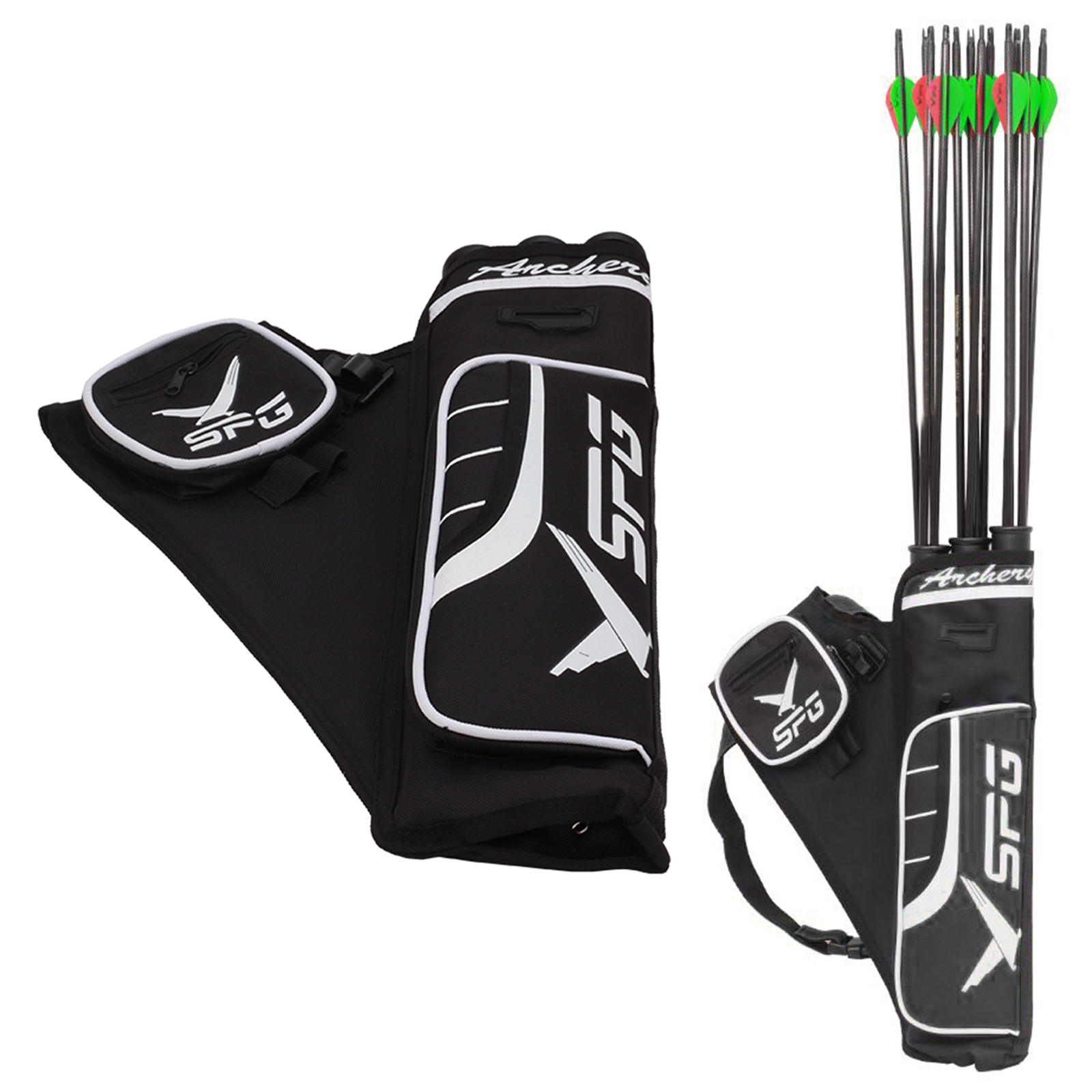 Archery Hunting Arrow Quiver 3 Tubes Adjustable Belt Hip Quiver Arrow Bag for Compound Bow and Arrows Outdoor Hunting Training