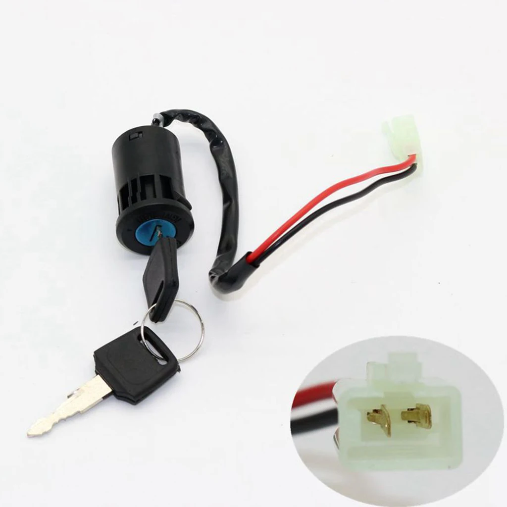 Ignition Key Switch with 2 keys Lock, for Electrical Scooter On/Off Car Trike Motorcycle