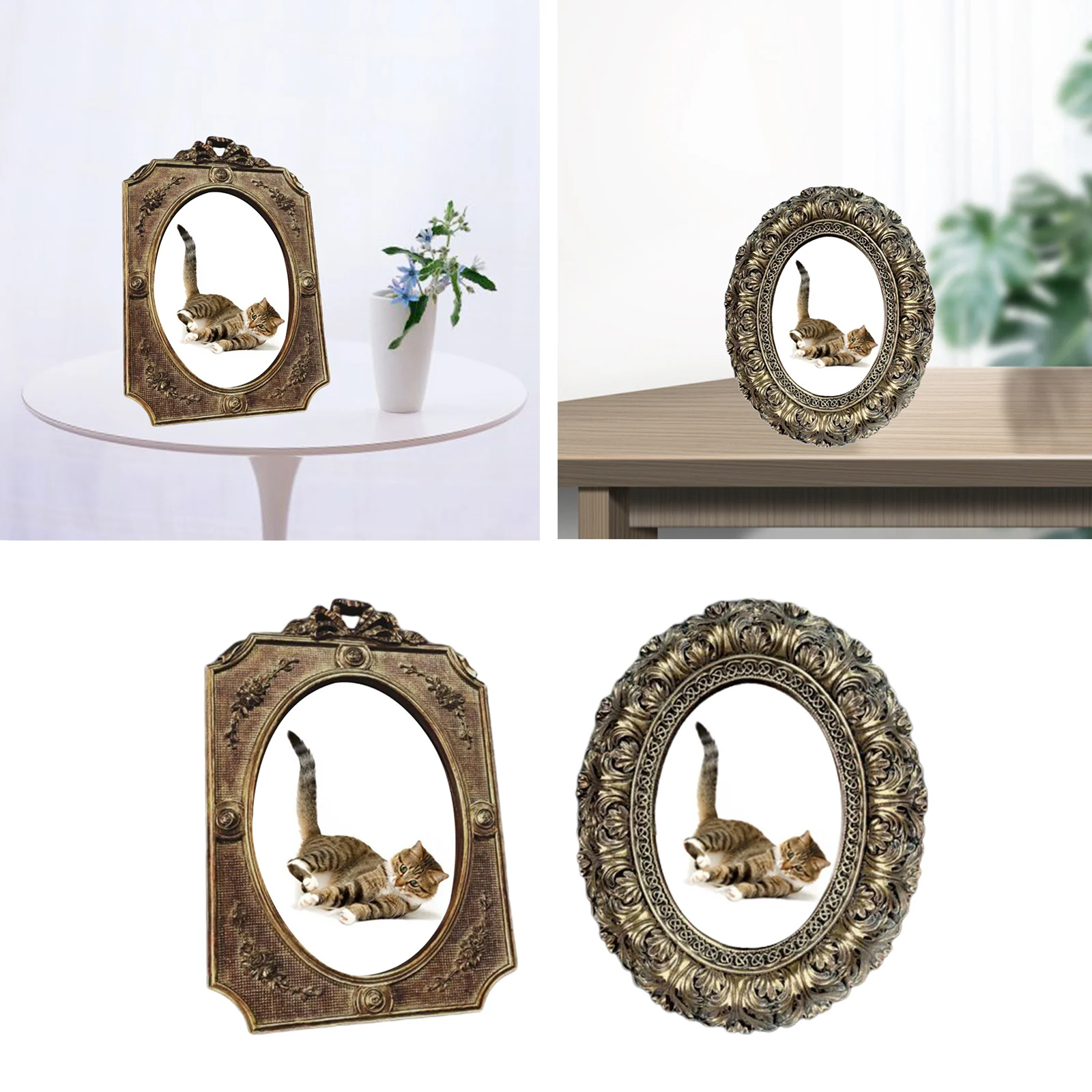 Antique Picture Frame Photo Holder Decoration Crafts for Livingroom Decor