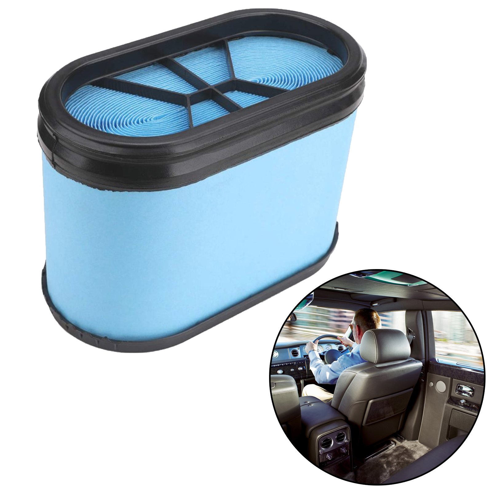 7C3Z-9601-B Air Filter Cleaner Replaces for Ford F250 2017 High-capacity, Excellent Filtration, Low Restriction