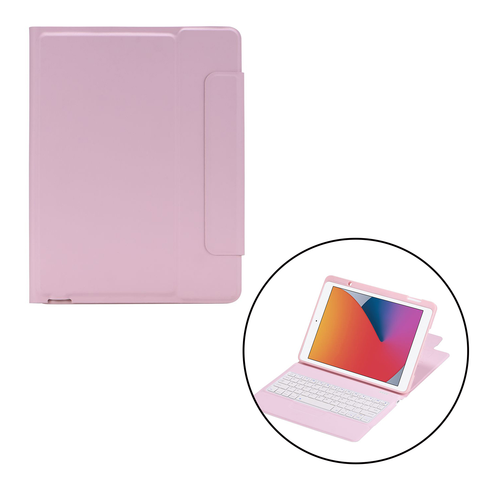 Slim Bluetooth Keyboard w/ Case Full Protection for iPad 10.5 2019 Pro 10.5 10.2 2019 2020 Anti-slip Grooves Travel