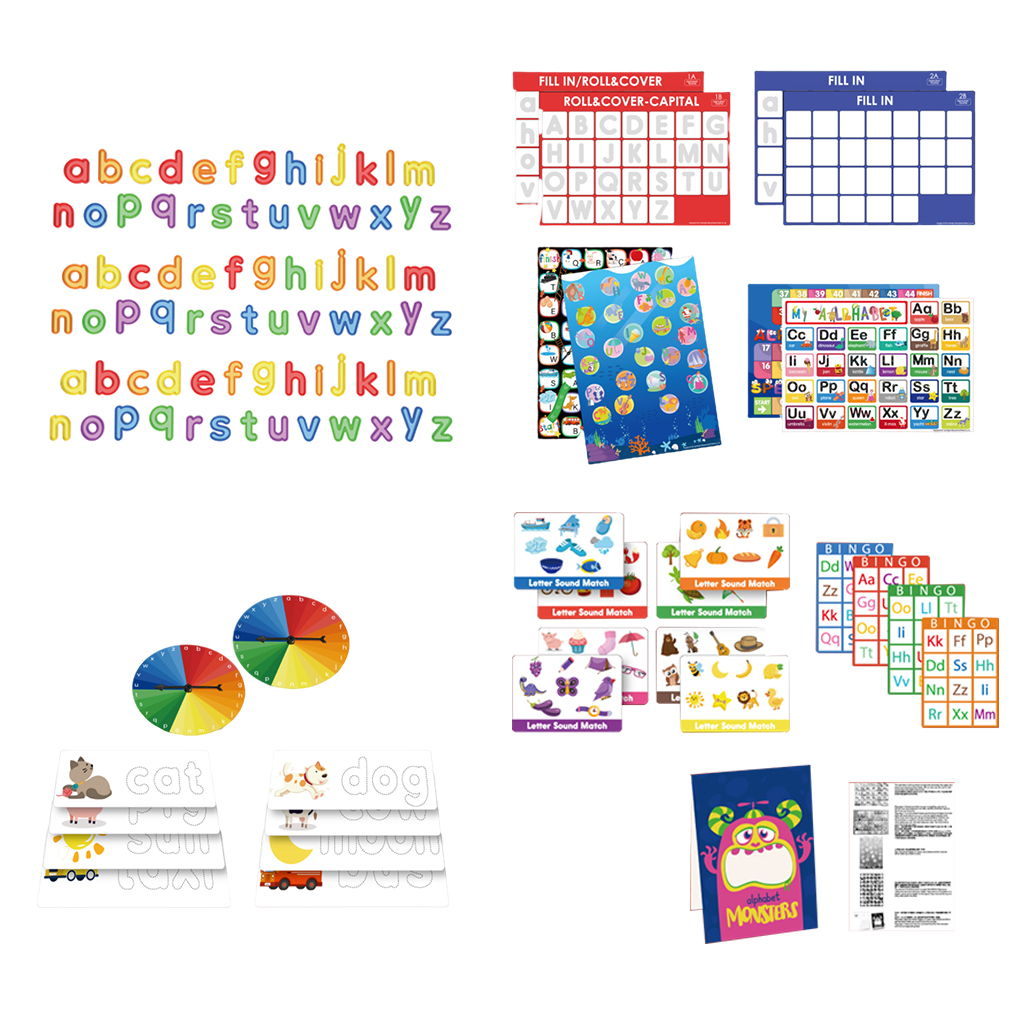 Fun ABC Game Alphabet Learning Spelling Early Educational Develops Motor Skill Montessori Preschool Toys for Kids