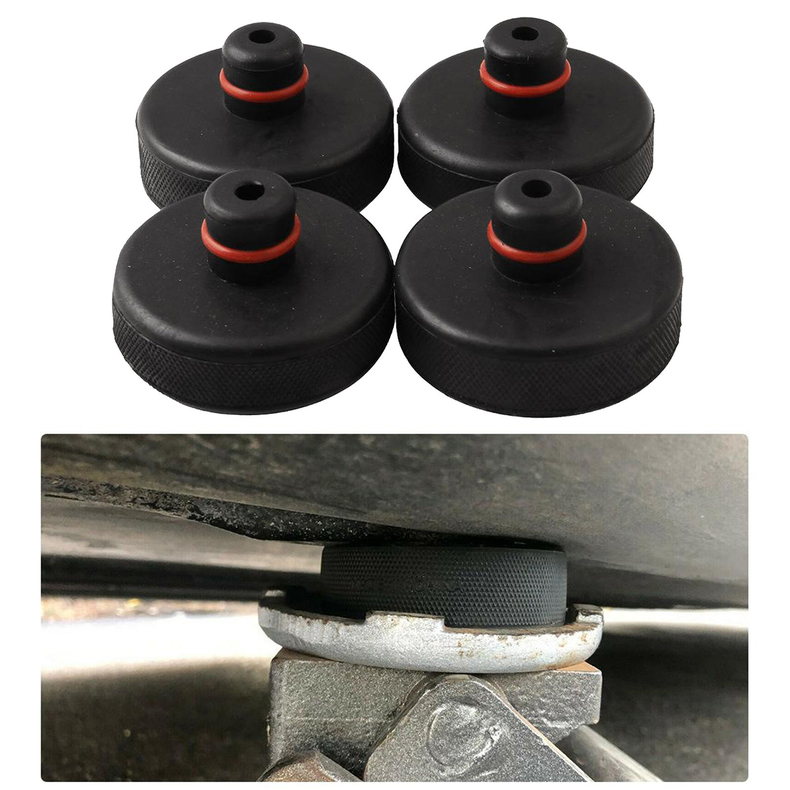 4 Pieces Jack Lift Point Pad Adapter for Tesla Model S/X/3 for Using with a Floor Jack