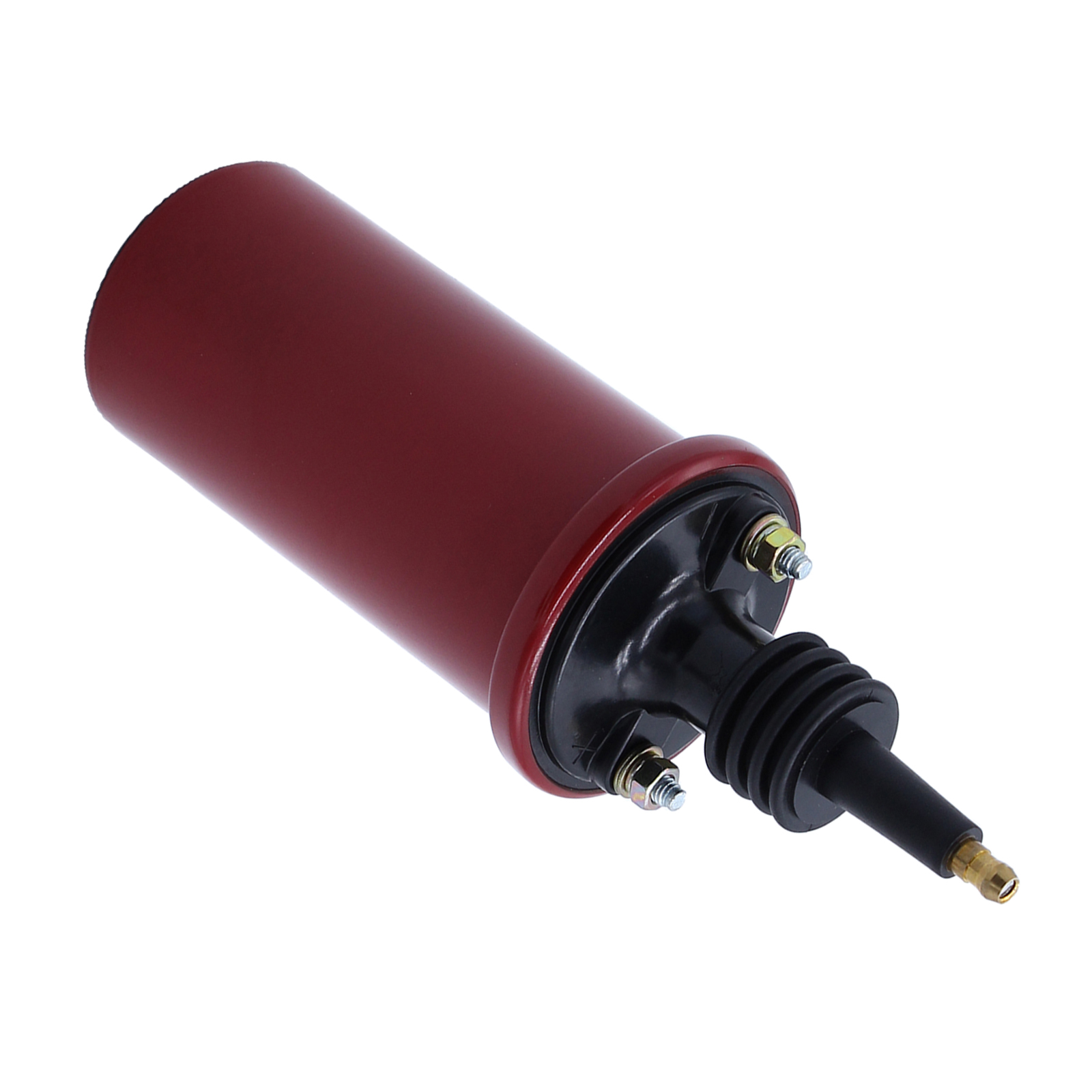Red 8223 Blaster 3 Oil Filled Coil Ignition Coil Round without Label HEI-style Boot 45,000 Volts High Vibration
