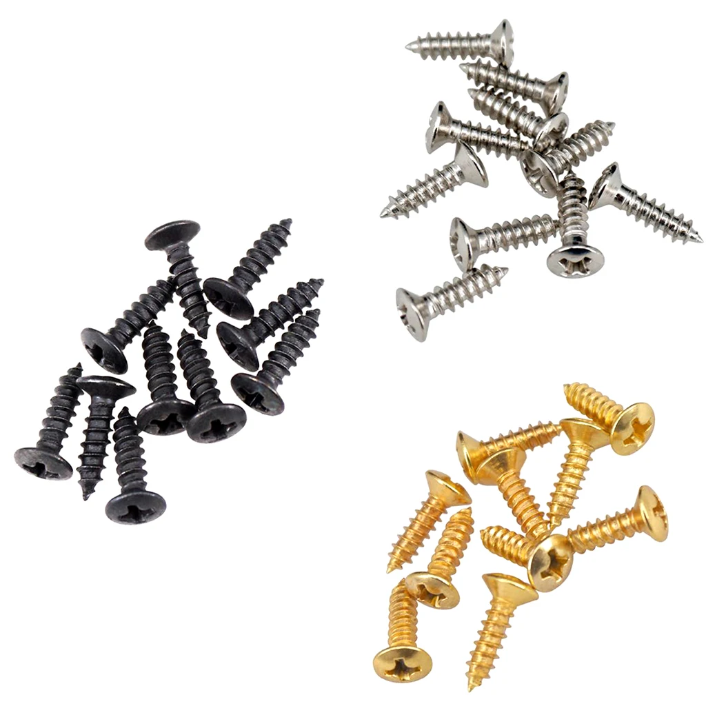 Pack of 50 Pickguard Scratch Plate Mounting Screws for Electric Guitar/ Bass Parts