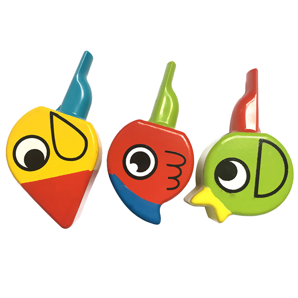 Wooden Animal Bird Whistle Kids Learning Educational Musical Instrument Educational Whistle Toy Random One Chidren's Toy Gift