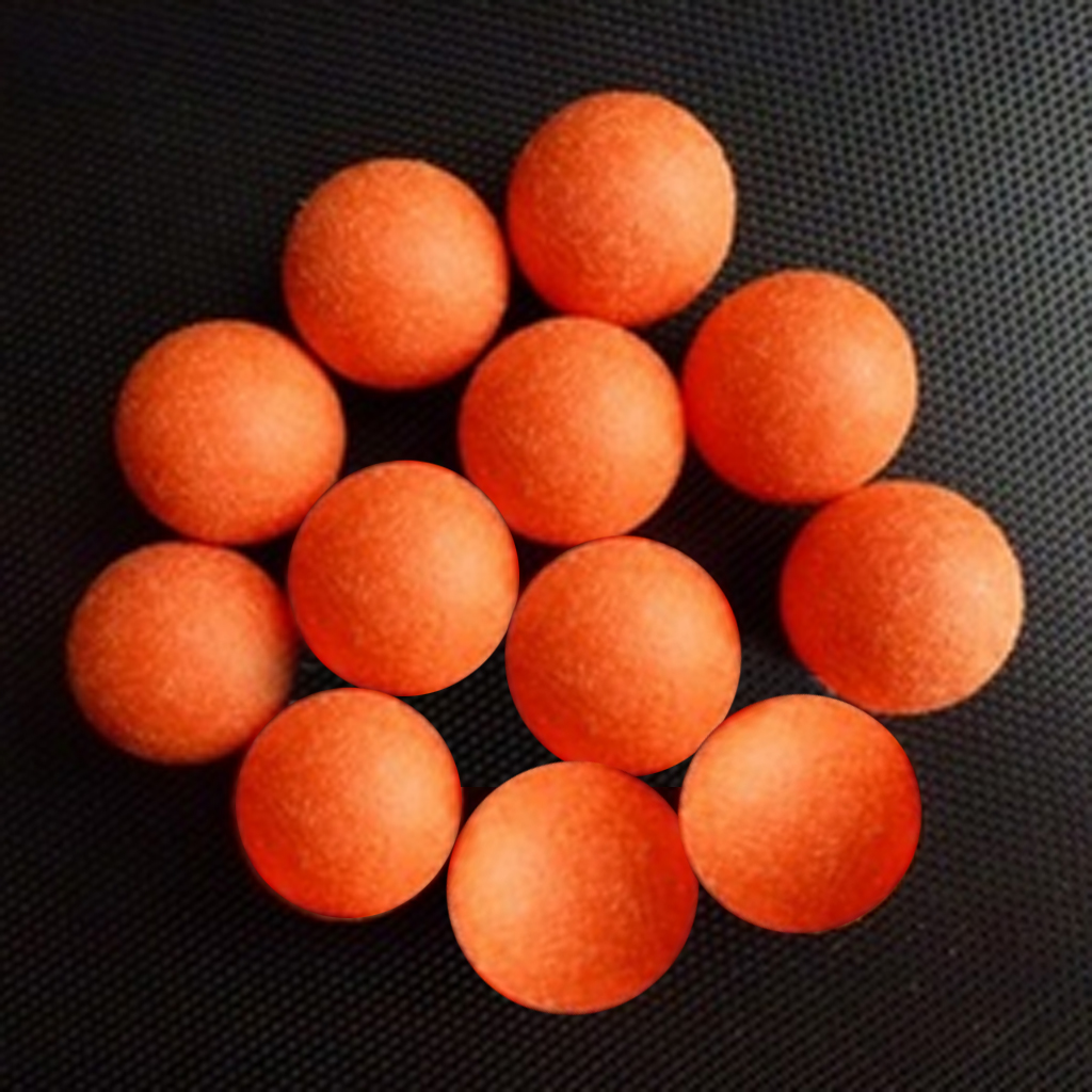 Tournament Orange Matte Table Foosball Balls 36mm Regulation Size, Set Of 12