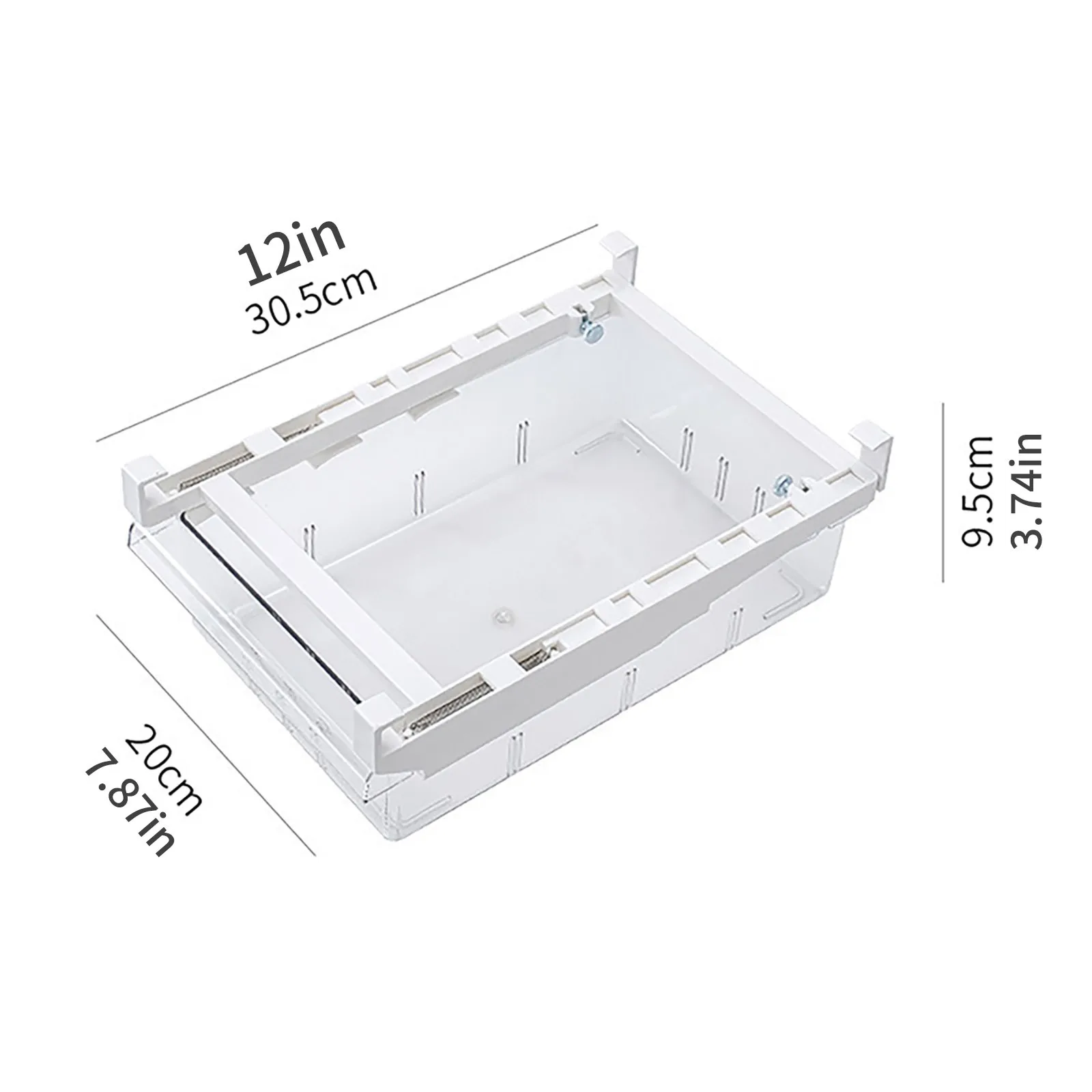 Creative Retractable Food Storage Basket Refrigerator Fresh-Keeping Drawer Storage Container Multifunctional Household Organizer