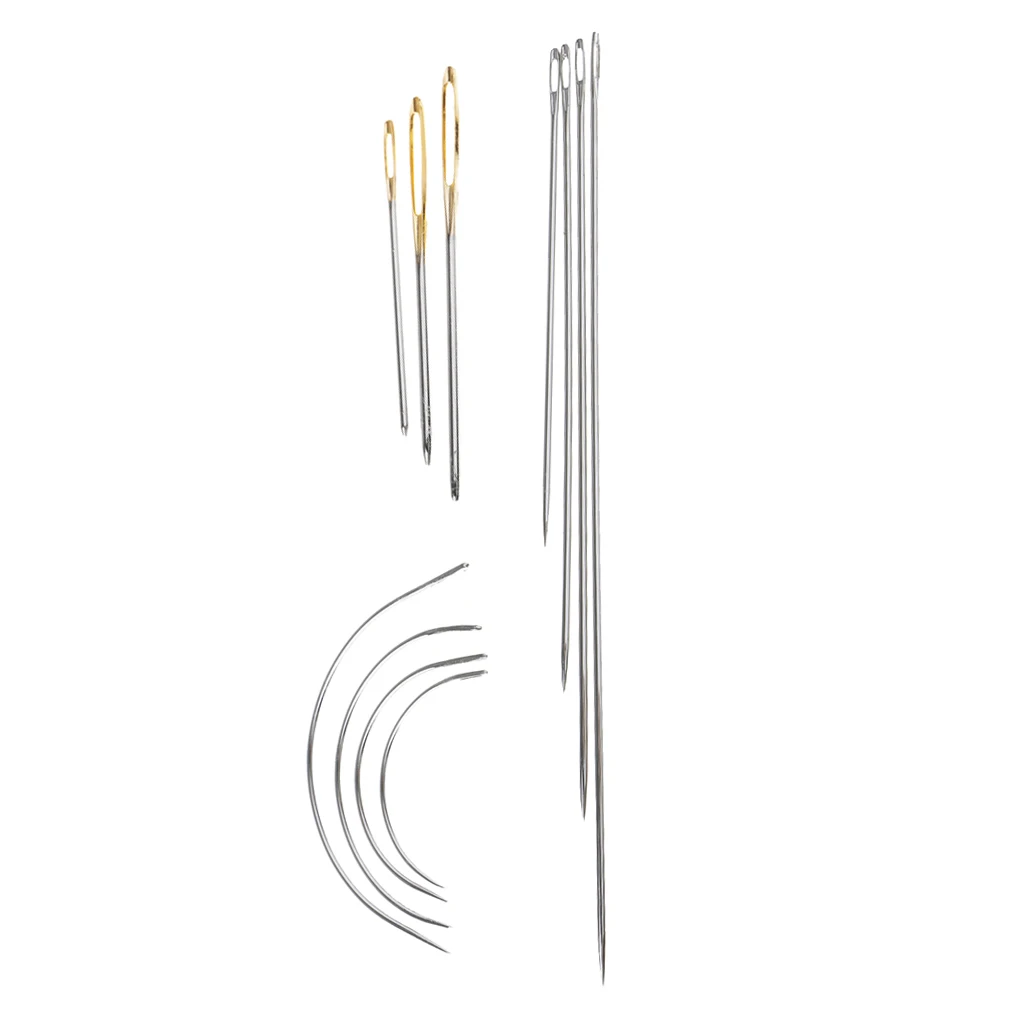 11 Pieces Assorted Stitching Needles Self Threading Hand Sewing Needles in Steel for  Crafts DIY