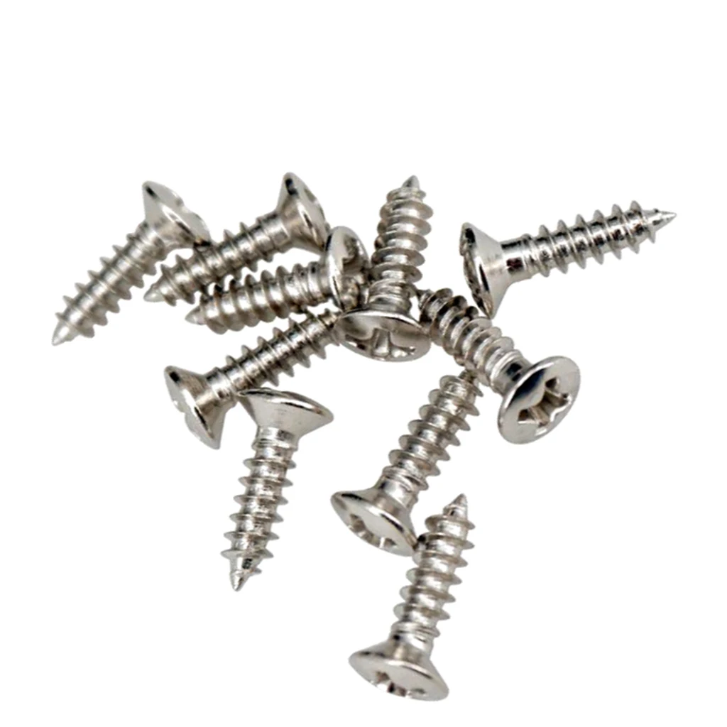 Pack of 50 Pickguard Scratch Plate Mounting Screws for Electric Guitar/ Bass Parts